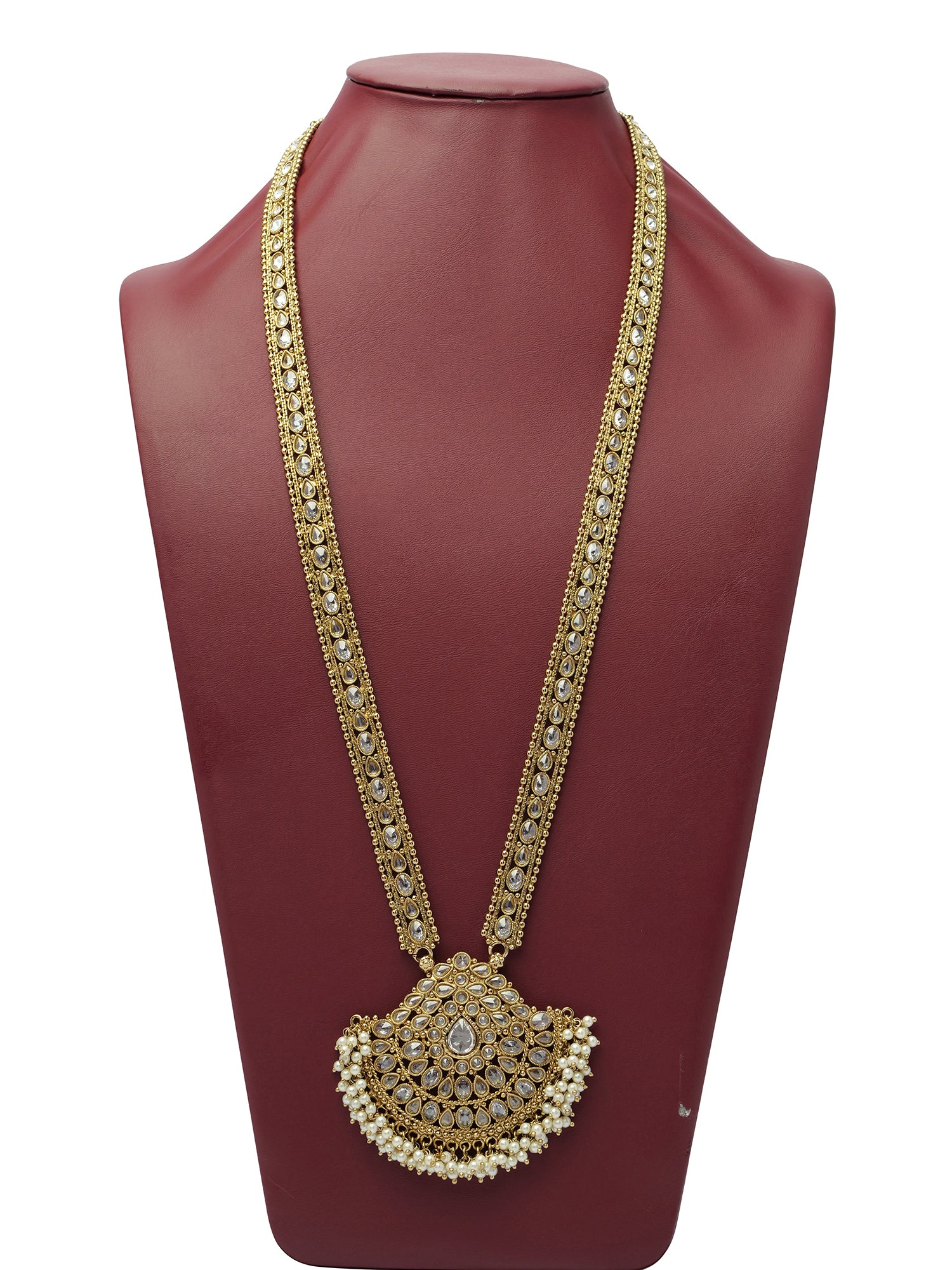 Ruhani Rani Haar in Pearl and White