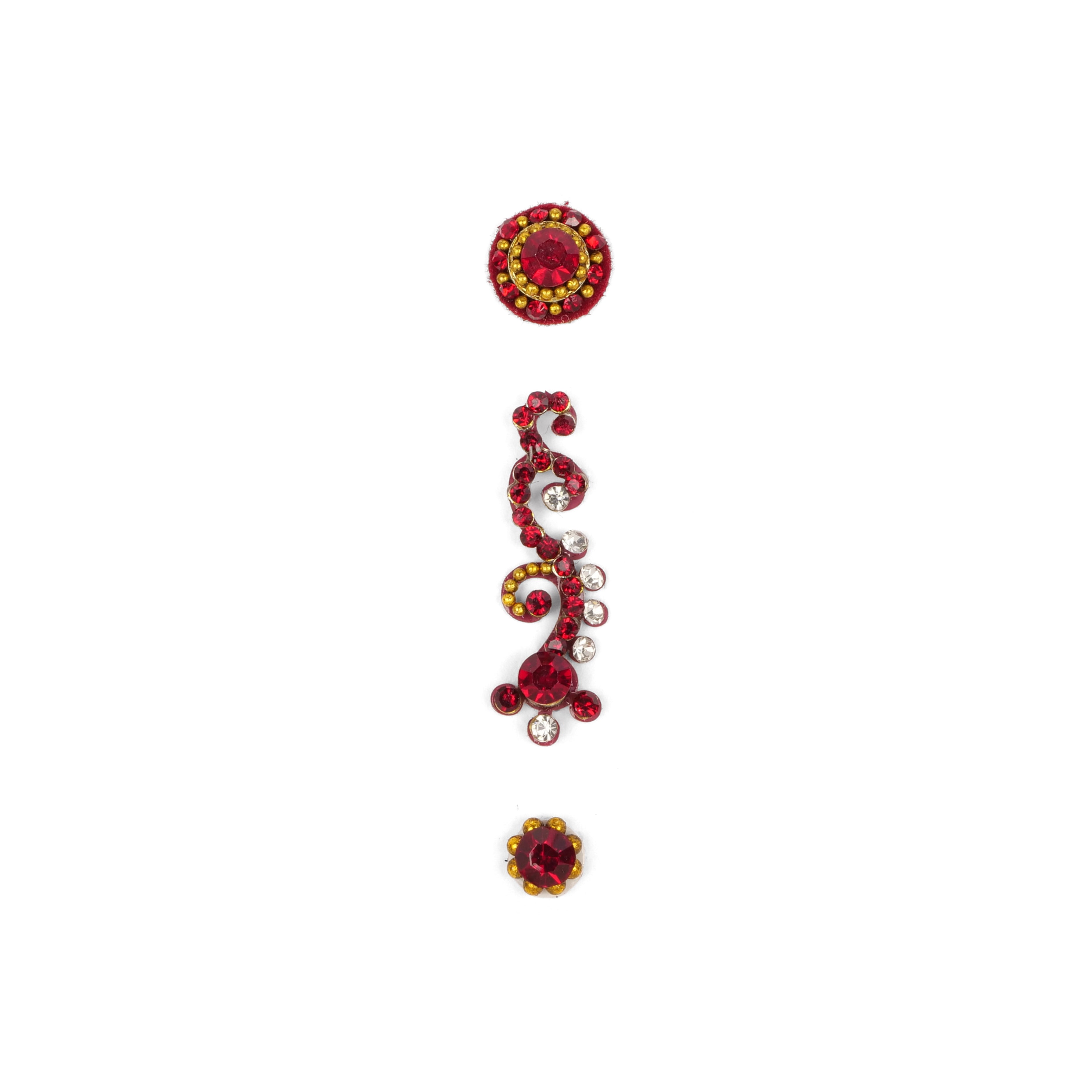 Swirl Maroon Bindi