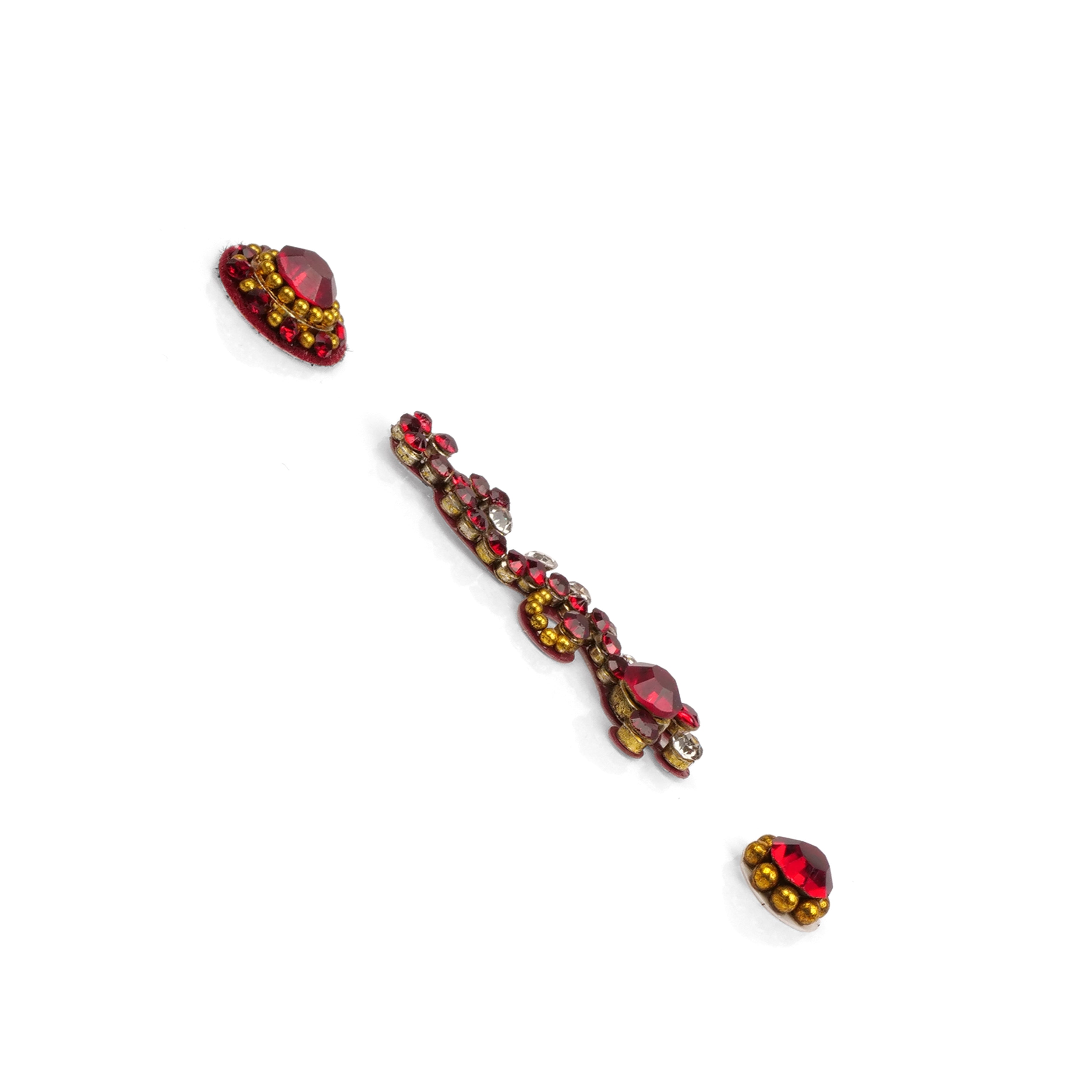 Swirl Maroon Bindi