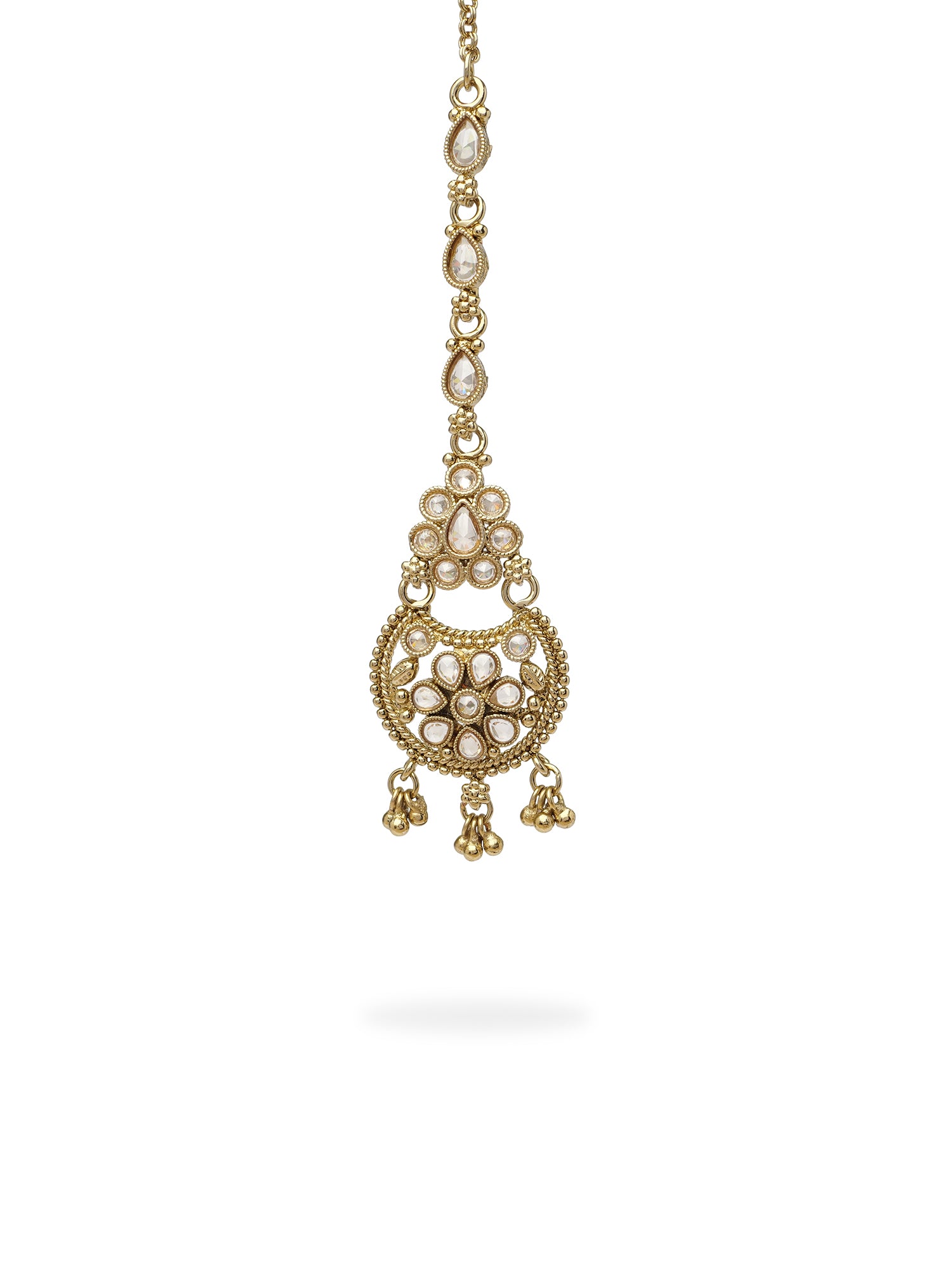 Saara Necklace Set in Antique Gold