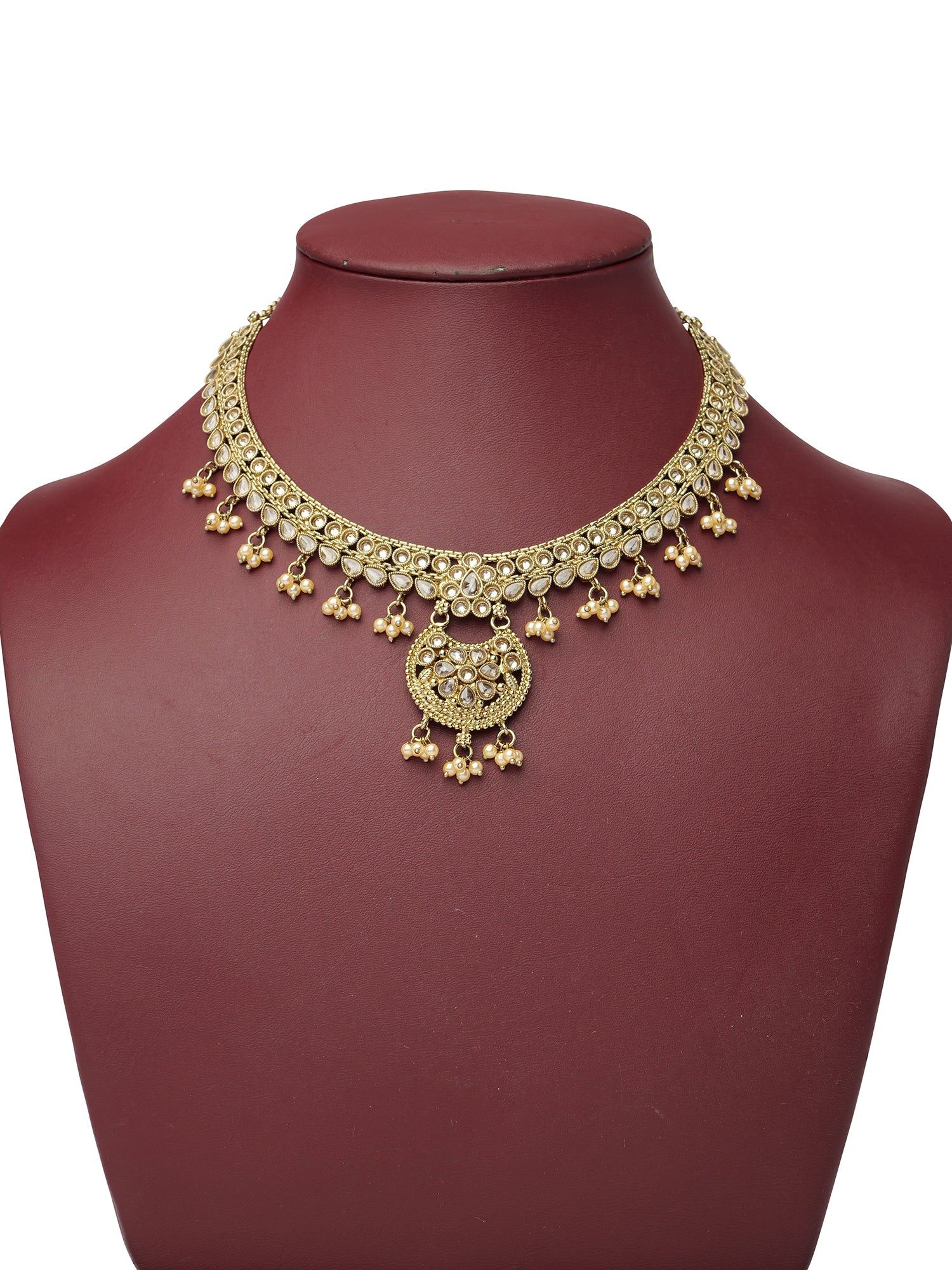 Saara Necklace Set in Champagne