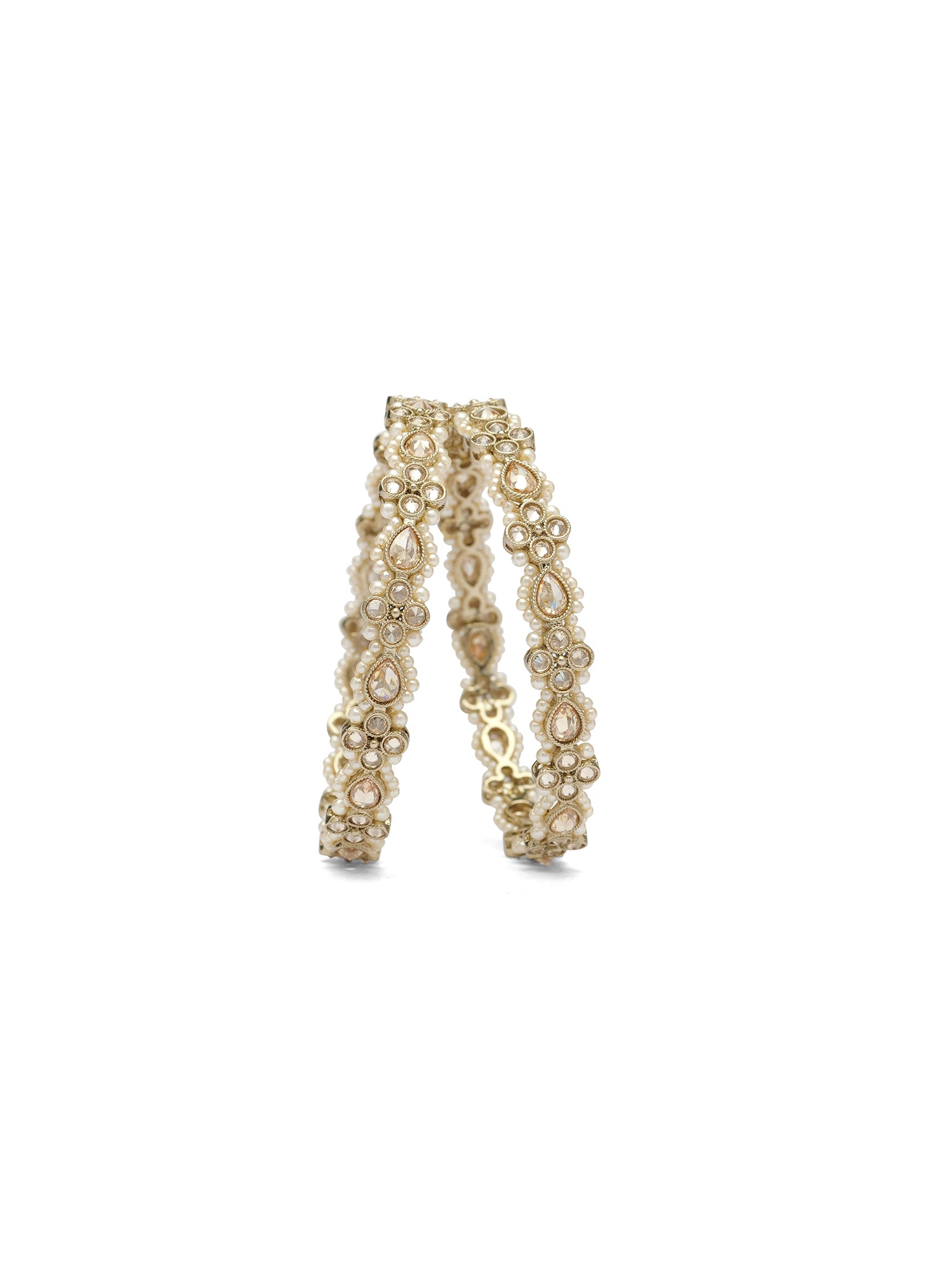 Safiya Pearl Kadas in Champagne and Antique Gold