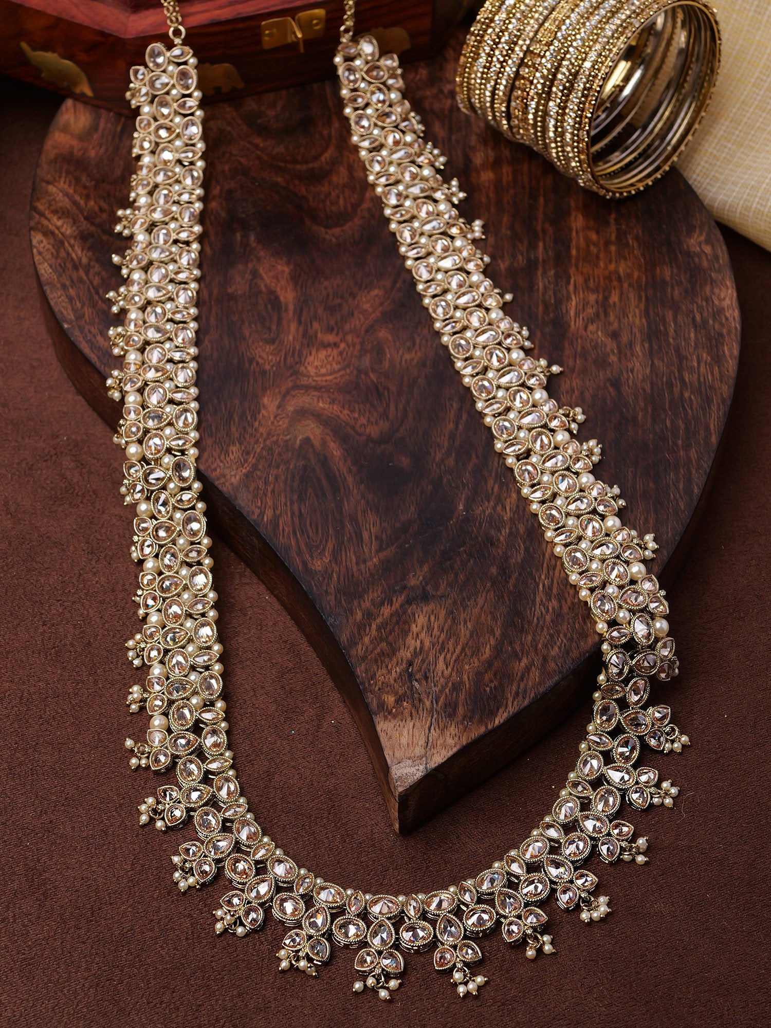 Samaira Rani Haar in Pearl and Champagne