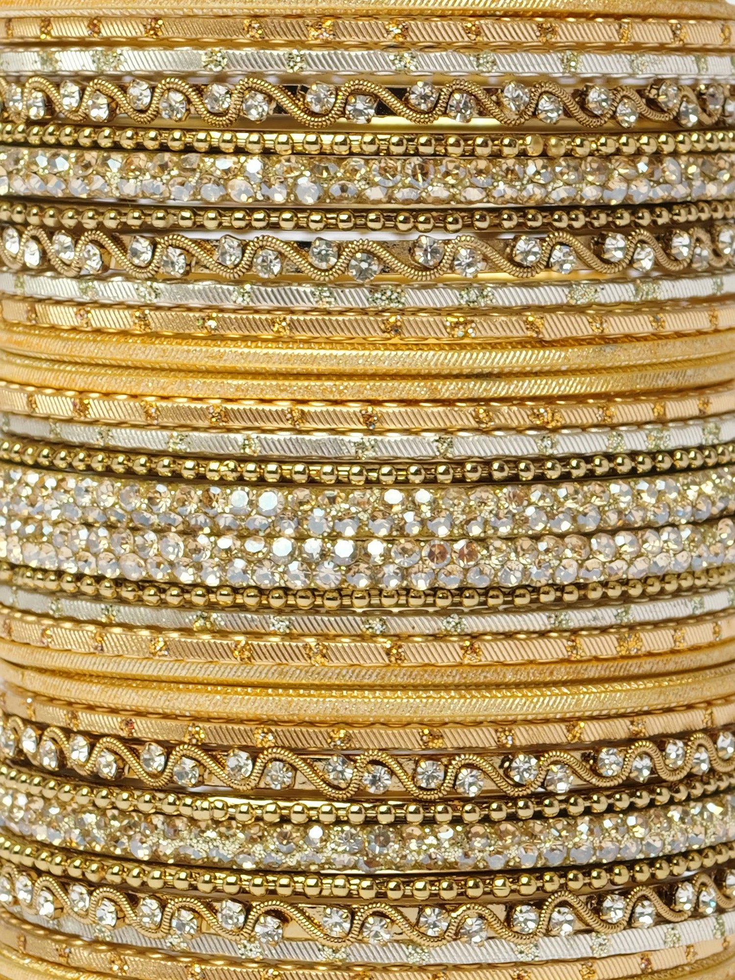 Sameera Two Hand Bangle Set in Yellow