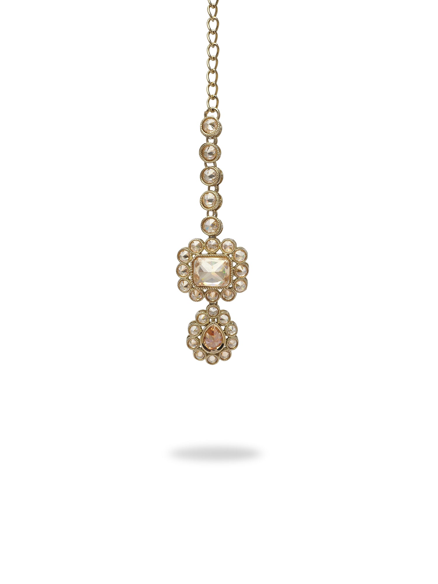 Samirah Necklace Set in Champagne and Antique Gold