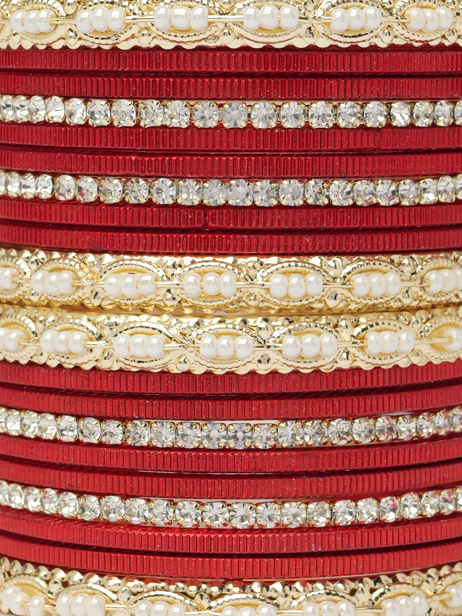 Sana Children's Bangle Set in Red