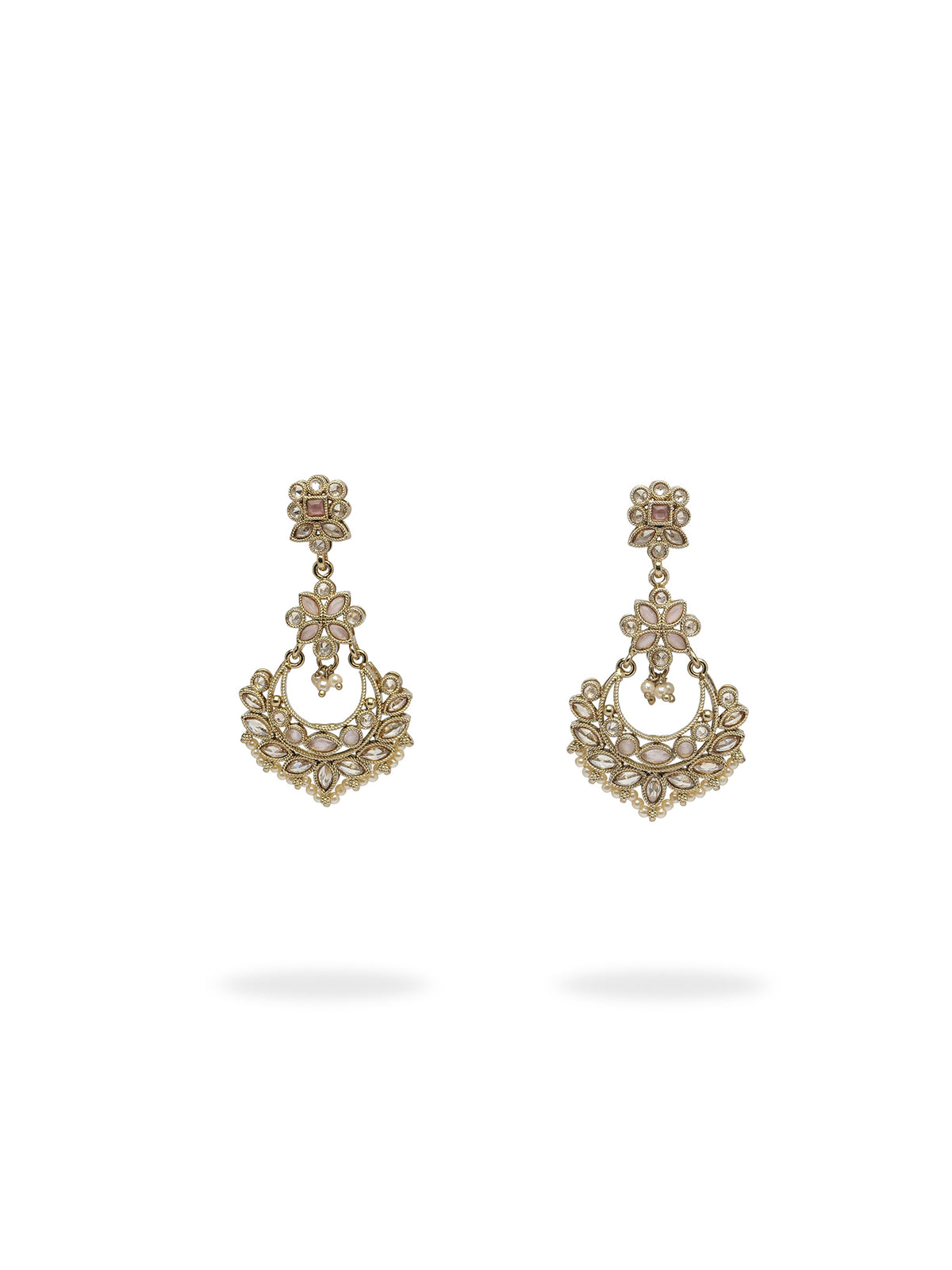 Sara Long Earrings in Light Pink