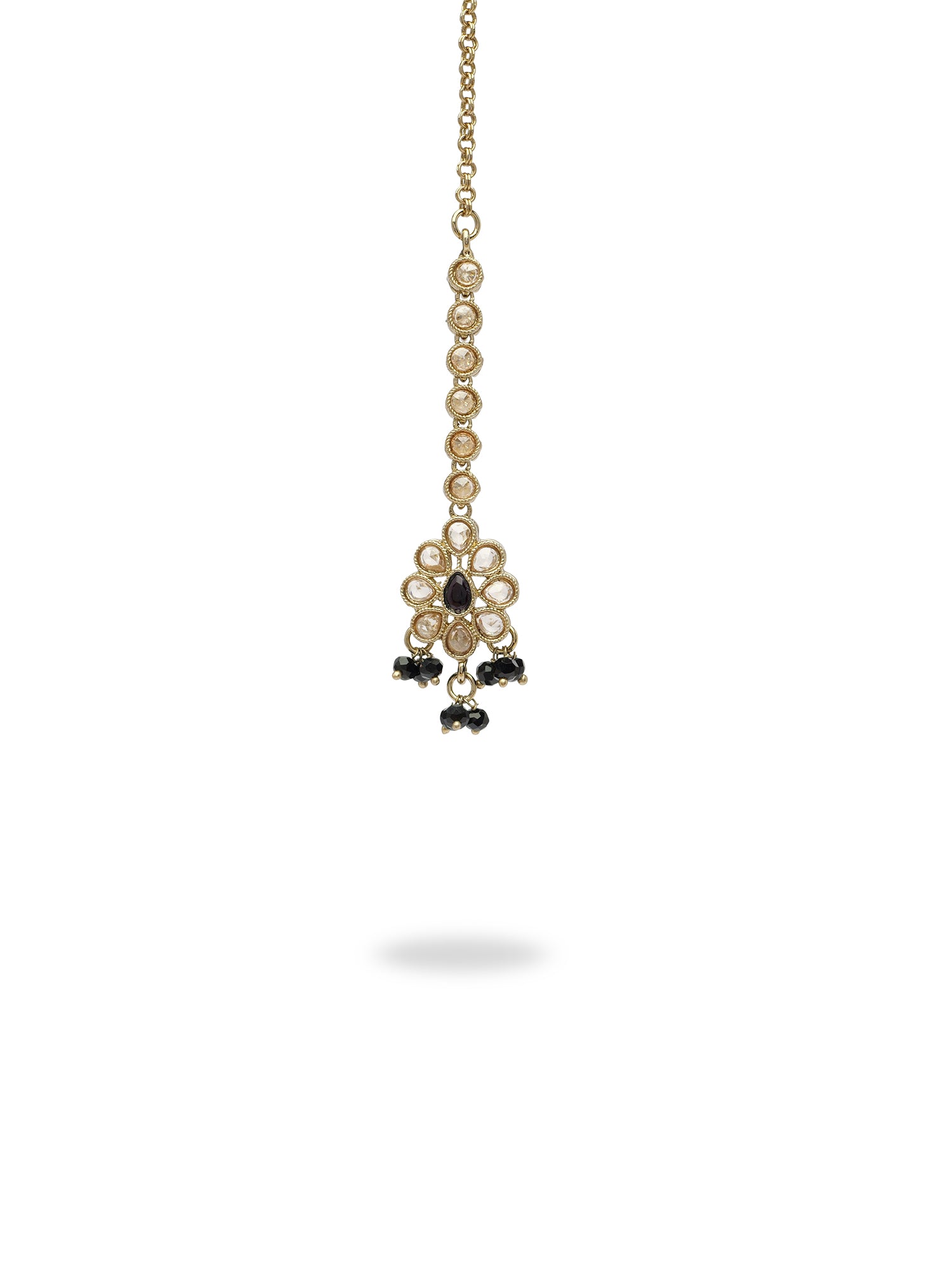 Sarfina Choker Set in Black and Antique Gold