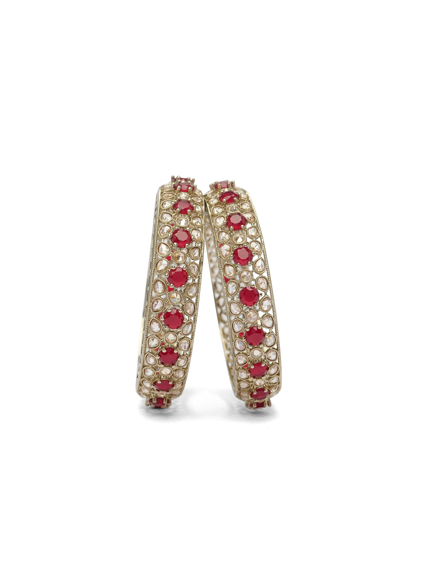 Savera Kada Bangles in Maroon