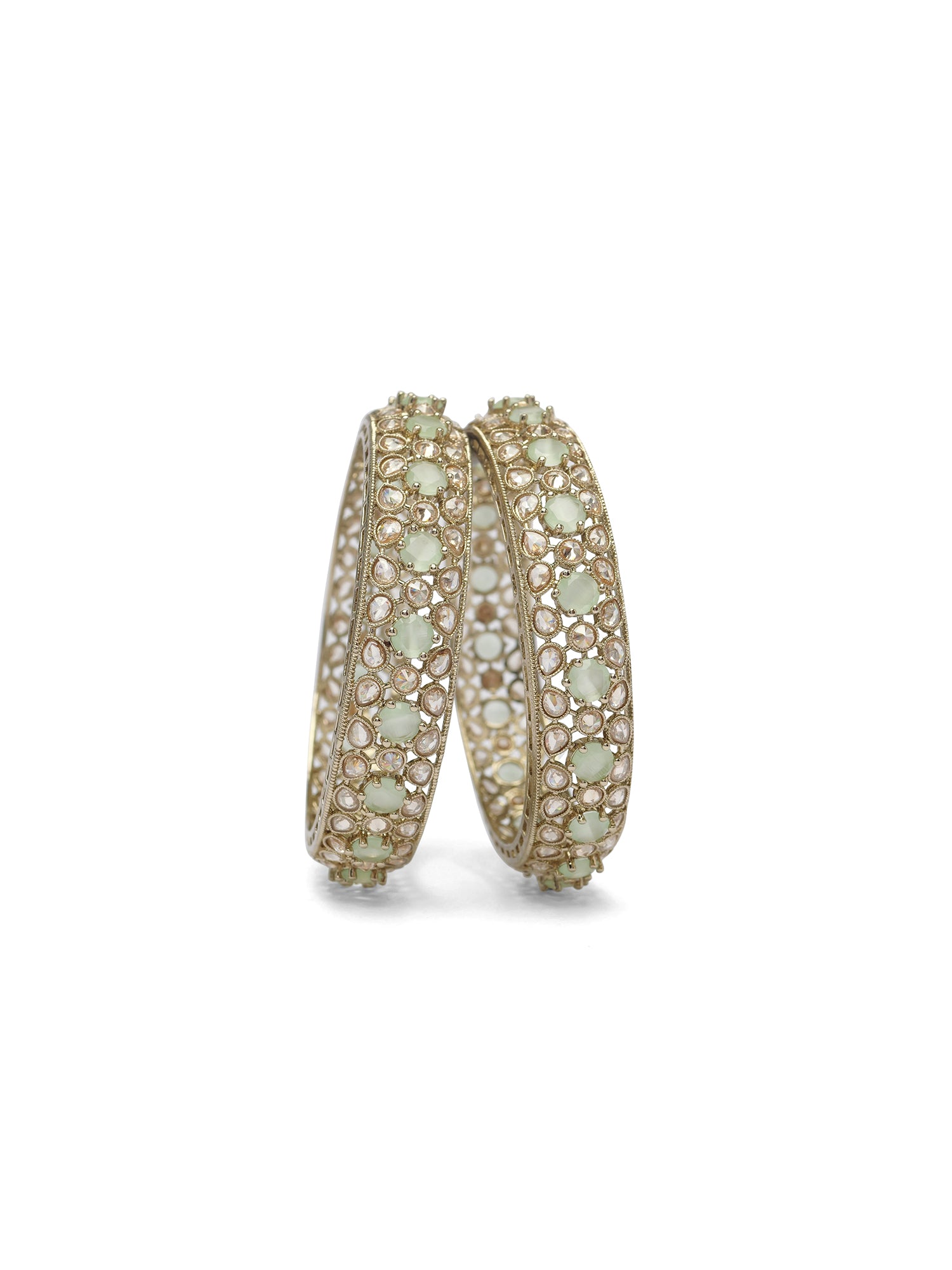 Savera Kada Bangles in Mint