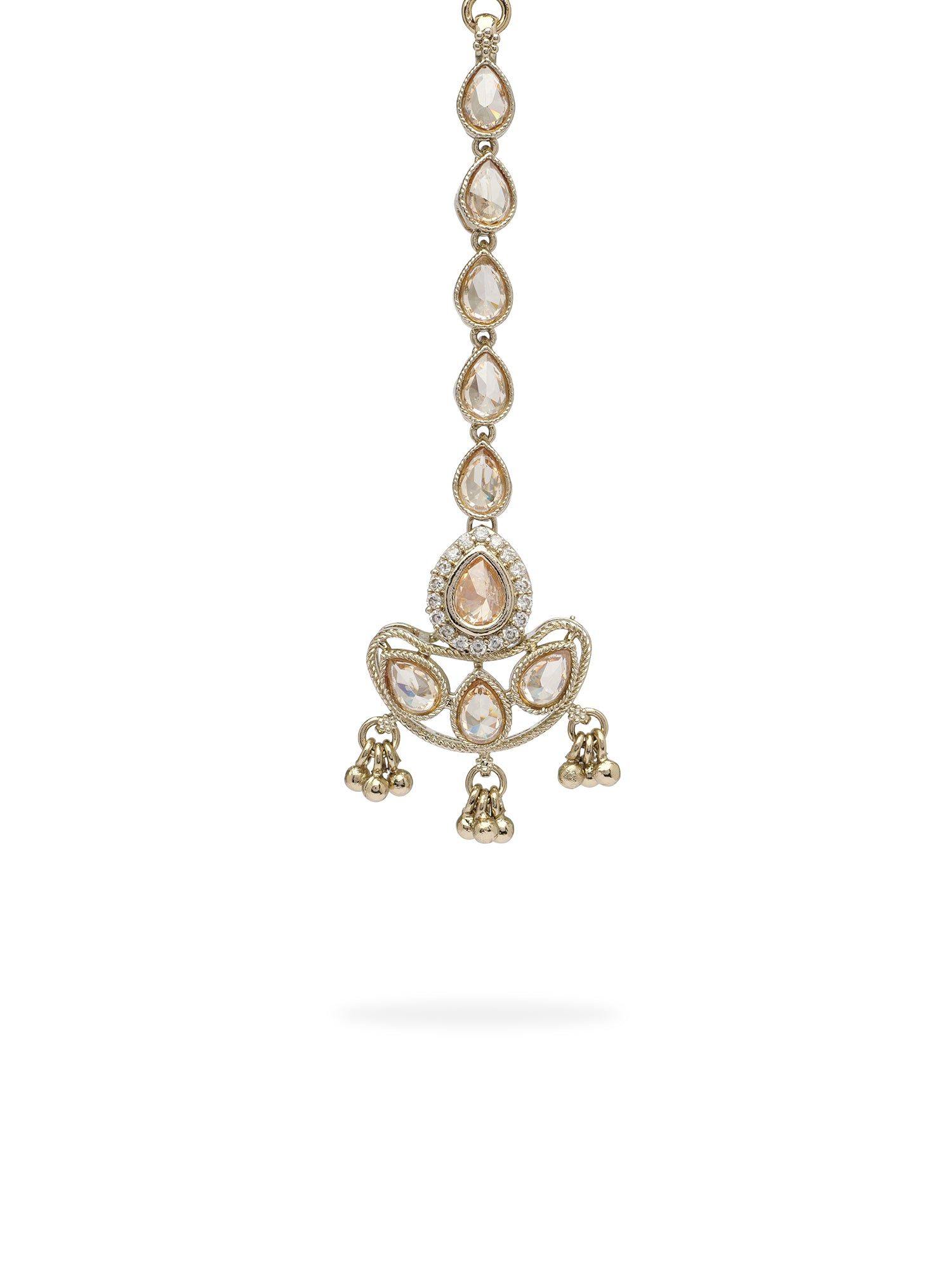 Savina Maang Tikka in Antique Gold