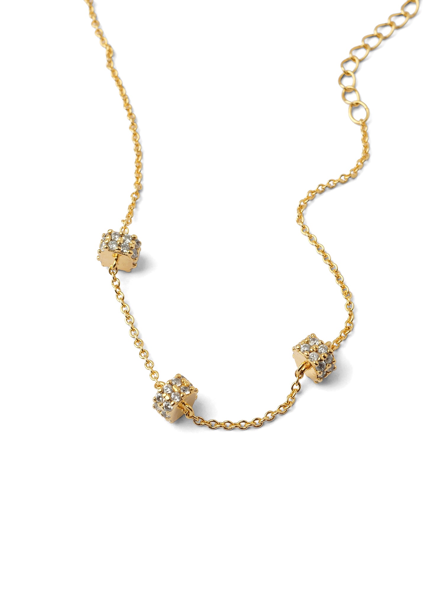 Sena Cubic Zirconia Bracelet in White and Gold