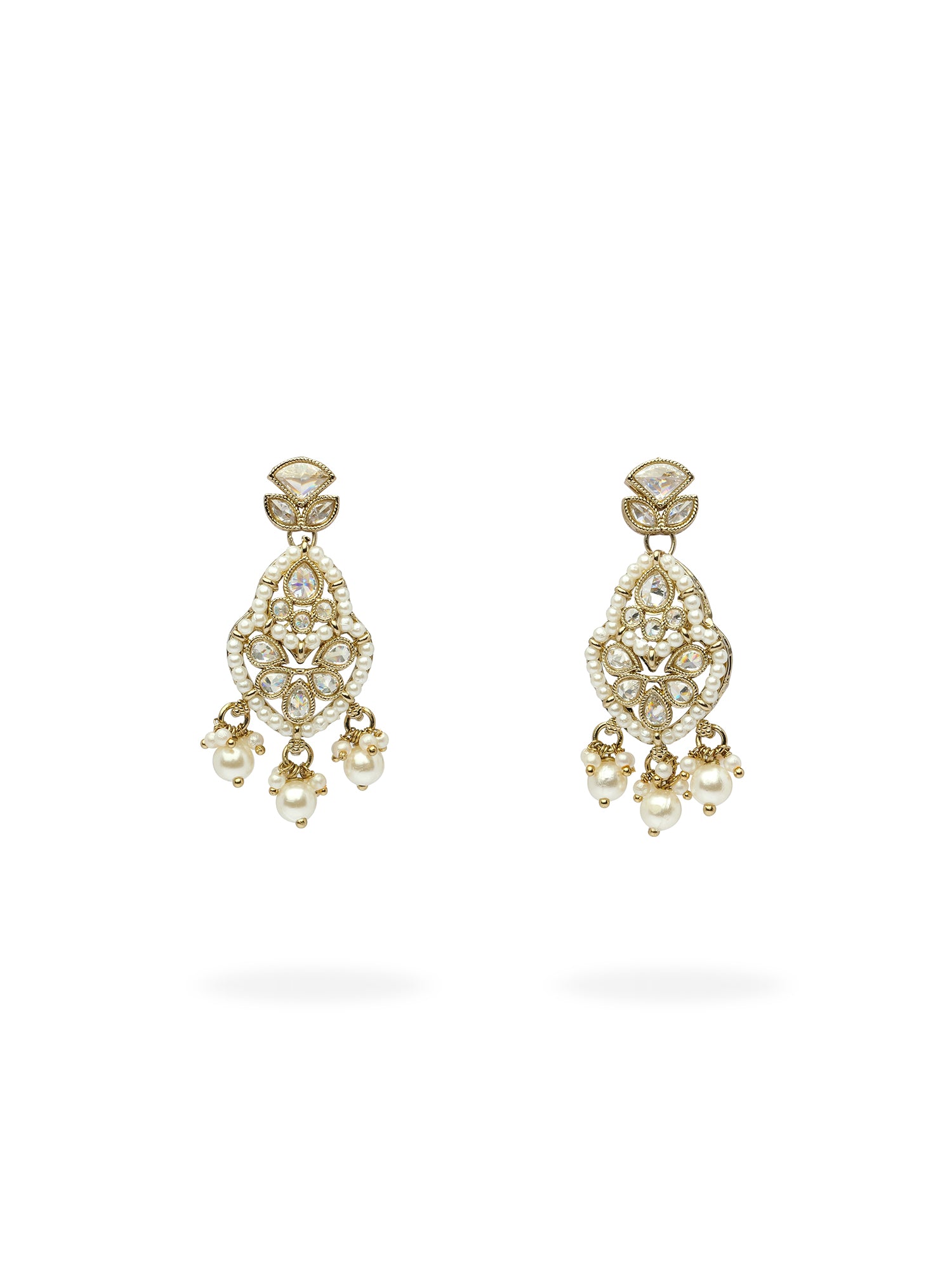 Shalina Pearl Earrings in White