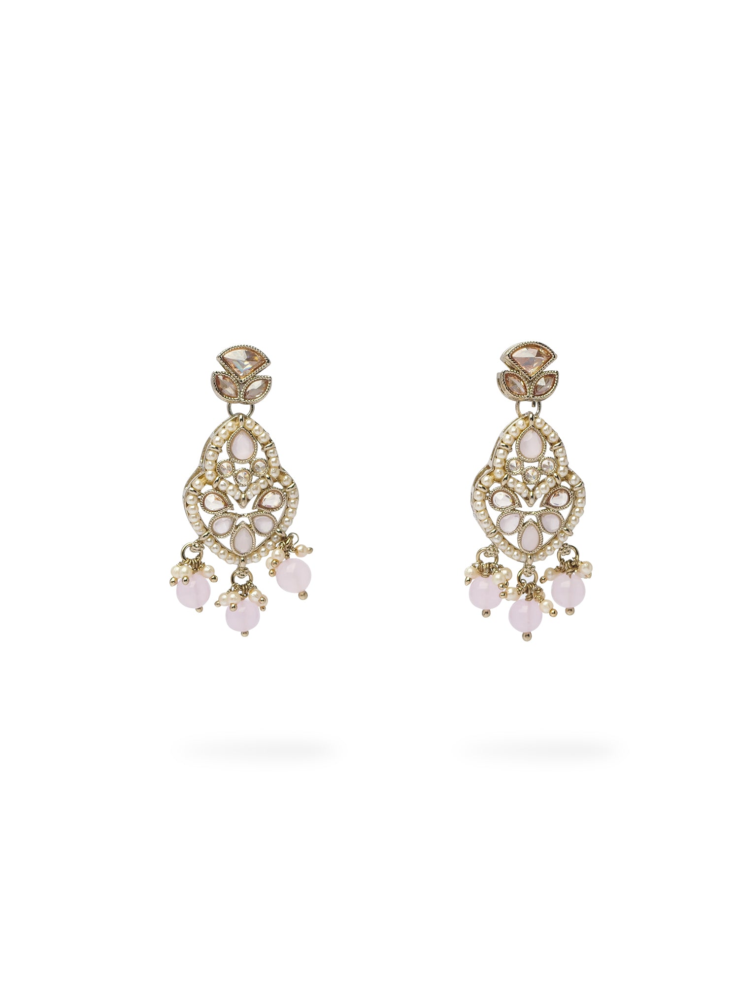 Shalina Necklace Set in Light Pink