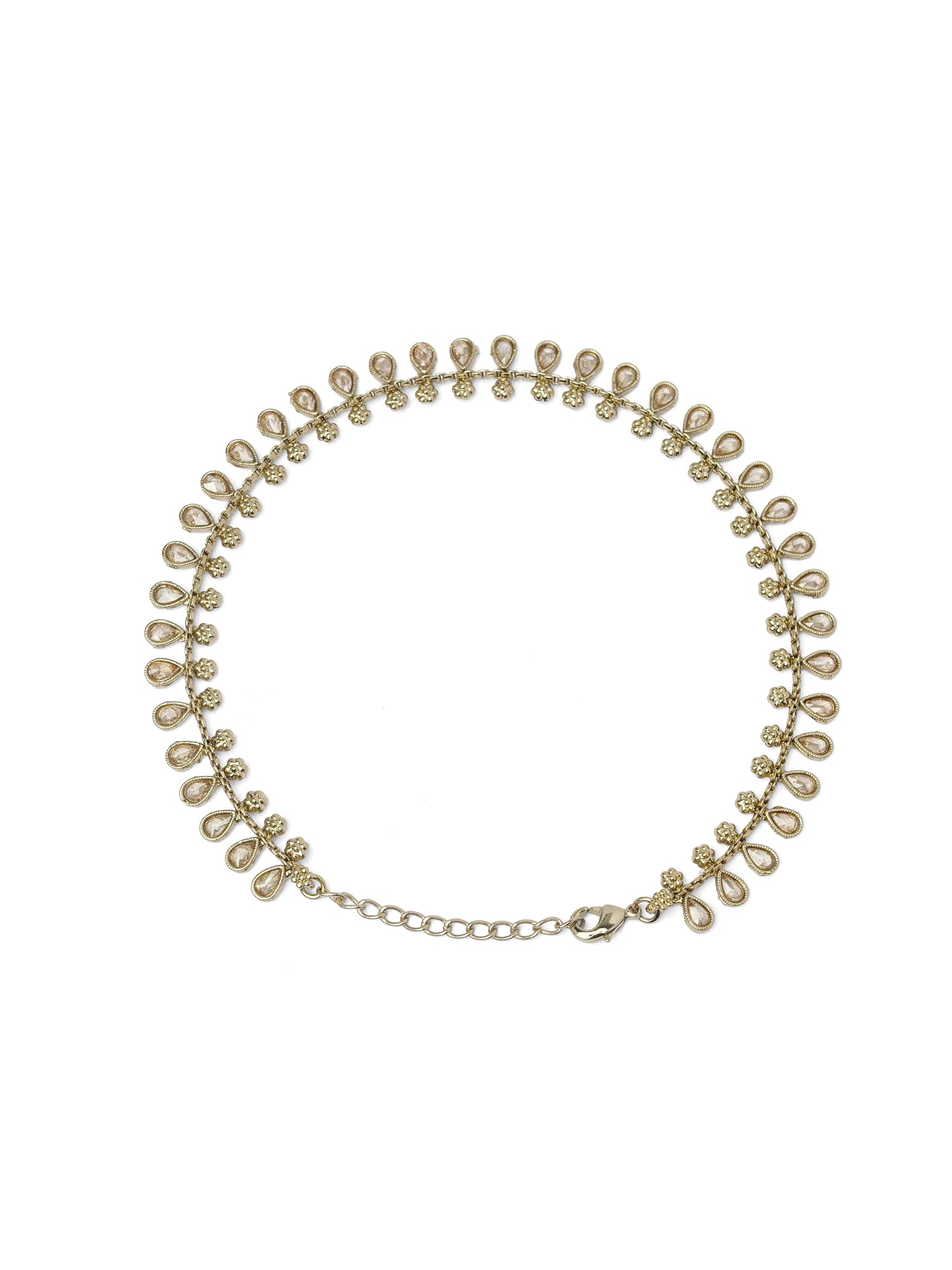 Shamila Anklet in Champagne