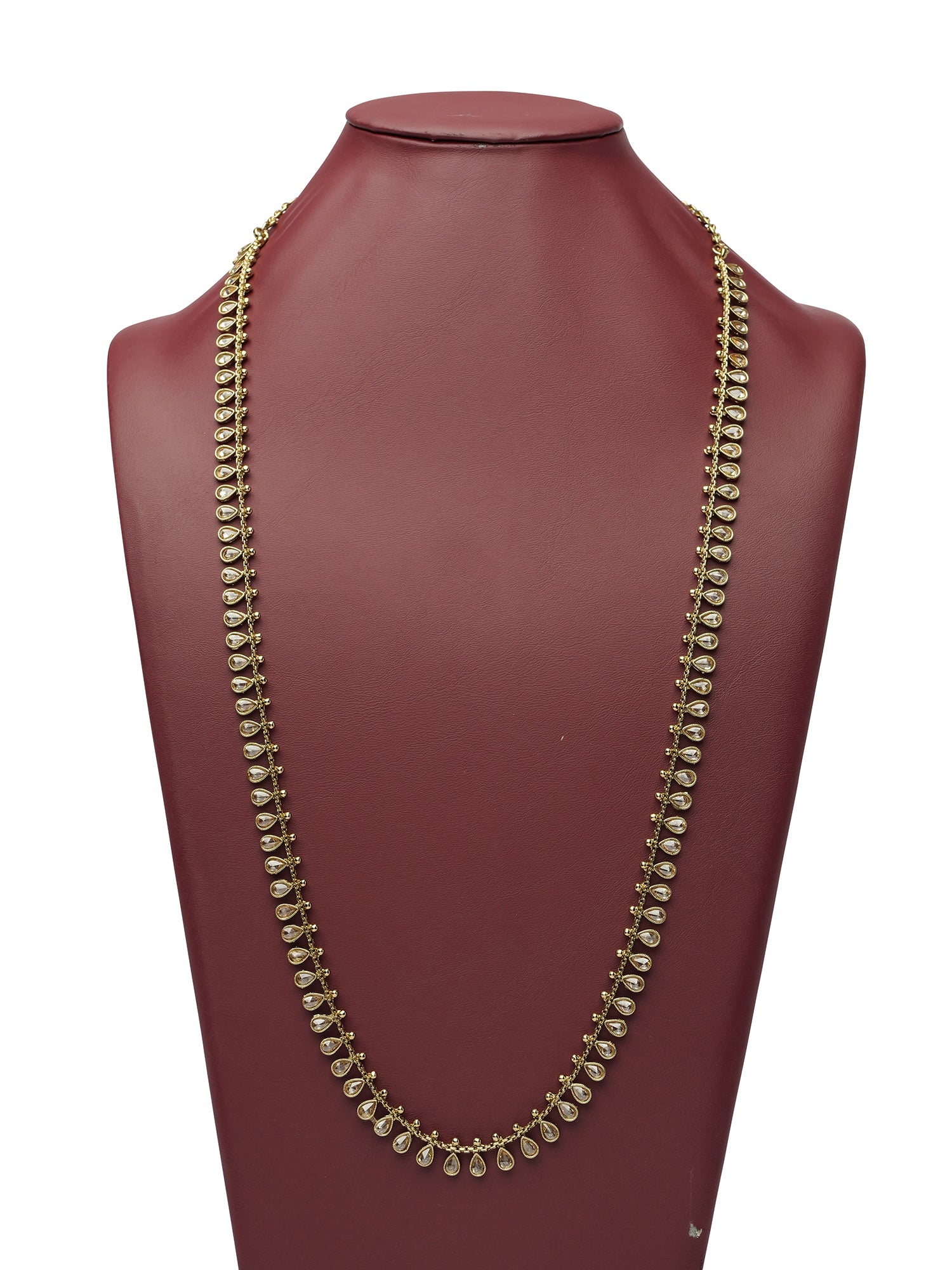 Shanaya Long Chain in Champagne and Antique Gold
