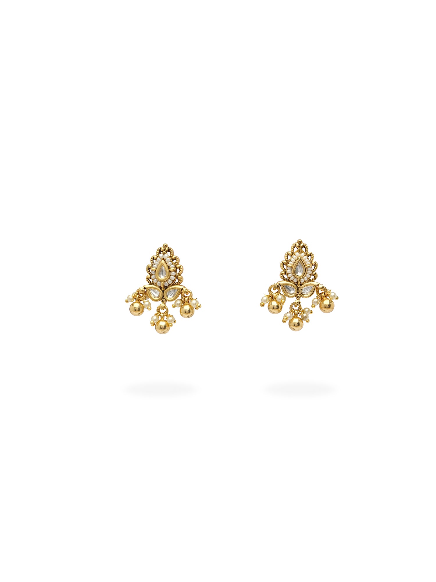 Sharmila Classic Stud Earrings in White