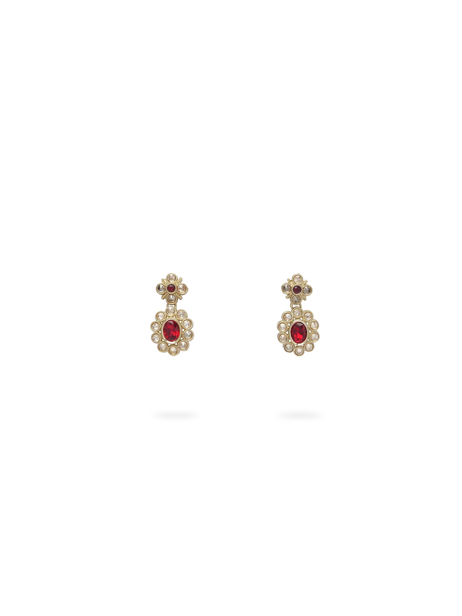 Shruti Necklace Set in Maroon