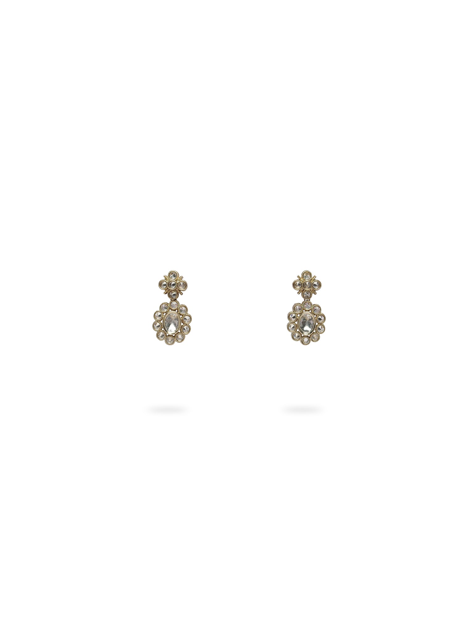 Shruti Small Earrings in White
