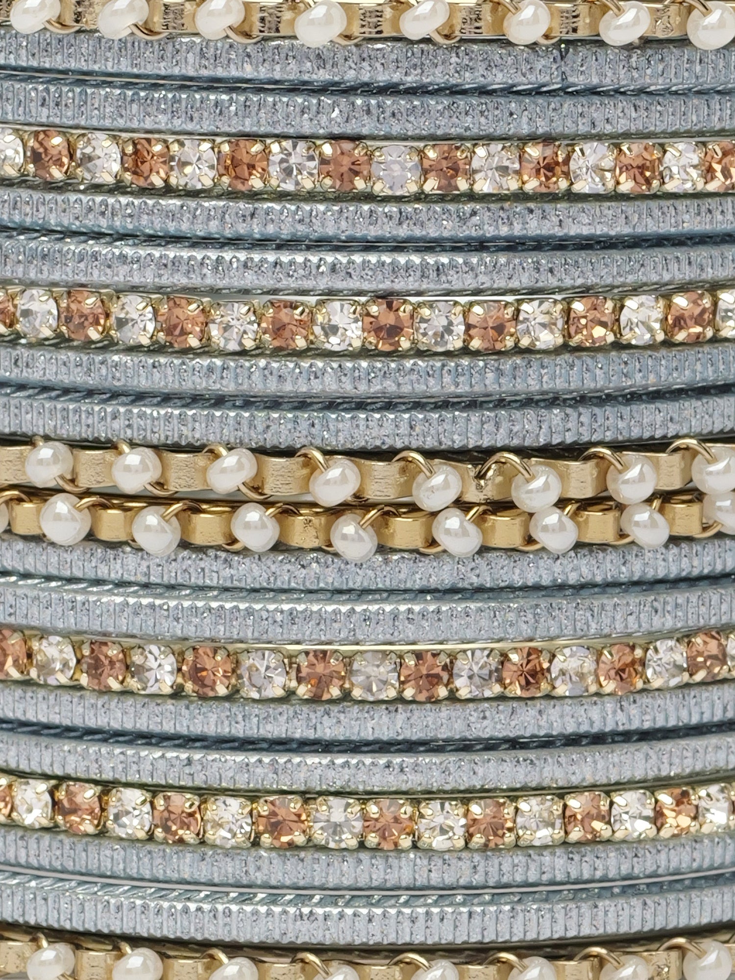 Siara Children's Bangle Set in Grey