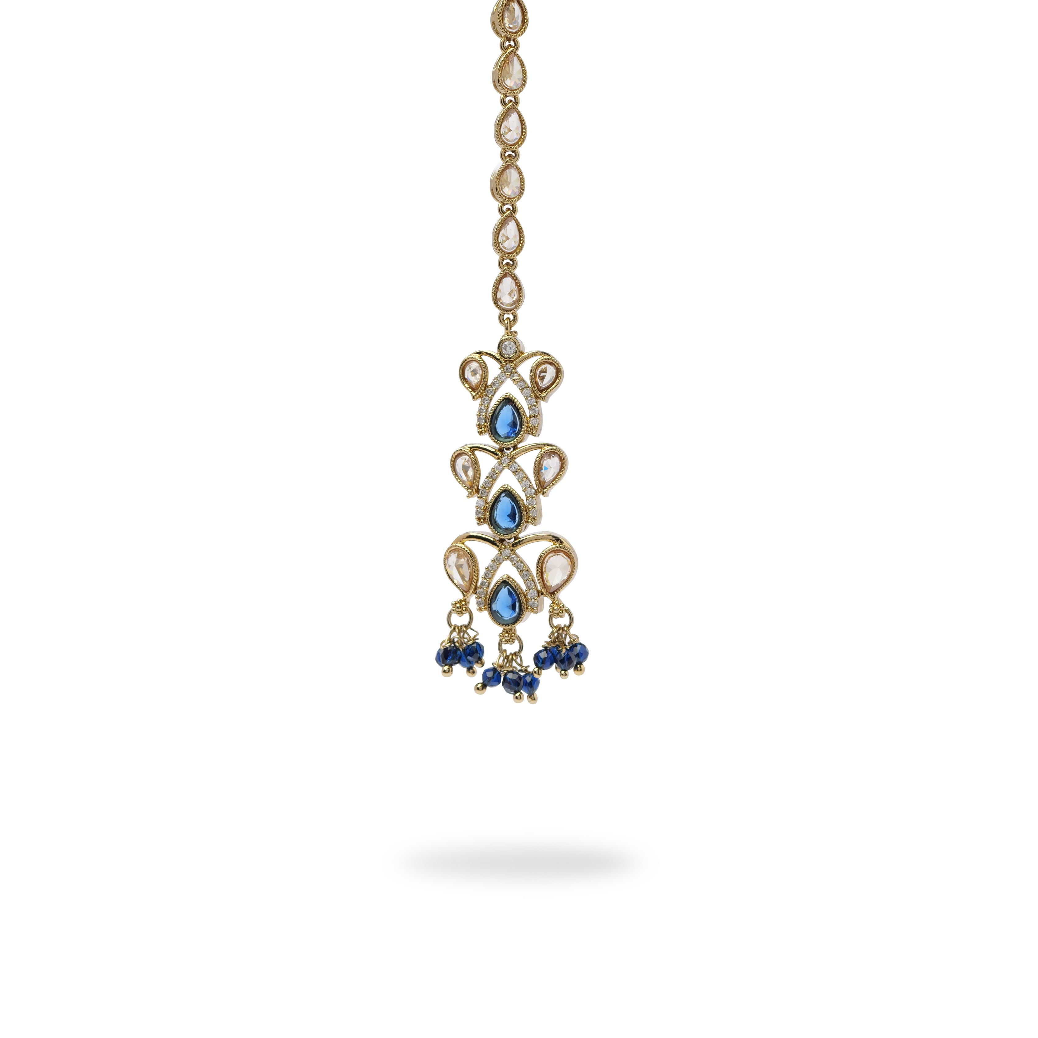 Sneha Necklace Set in Navy