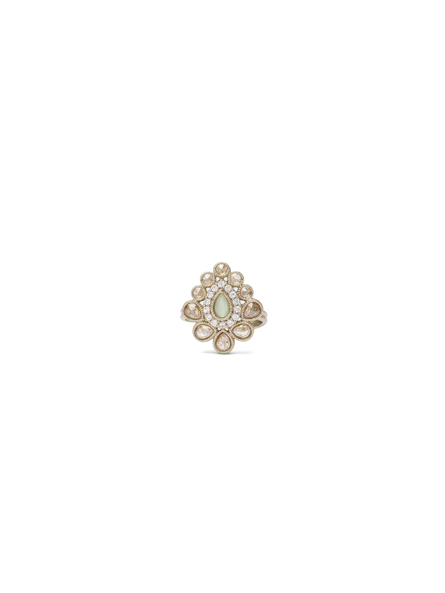 Sonal Crystal Ring in Mint