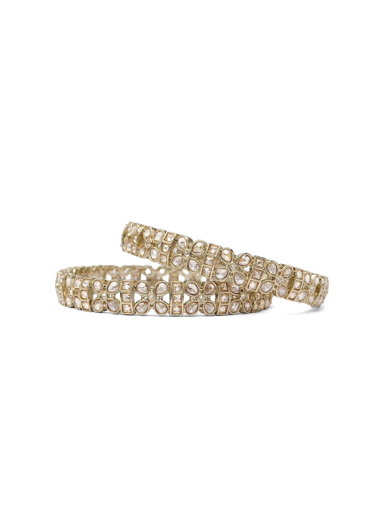 Sonara Kada Bangles in Champagne