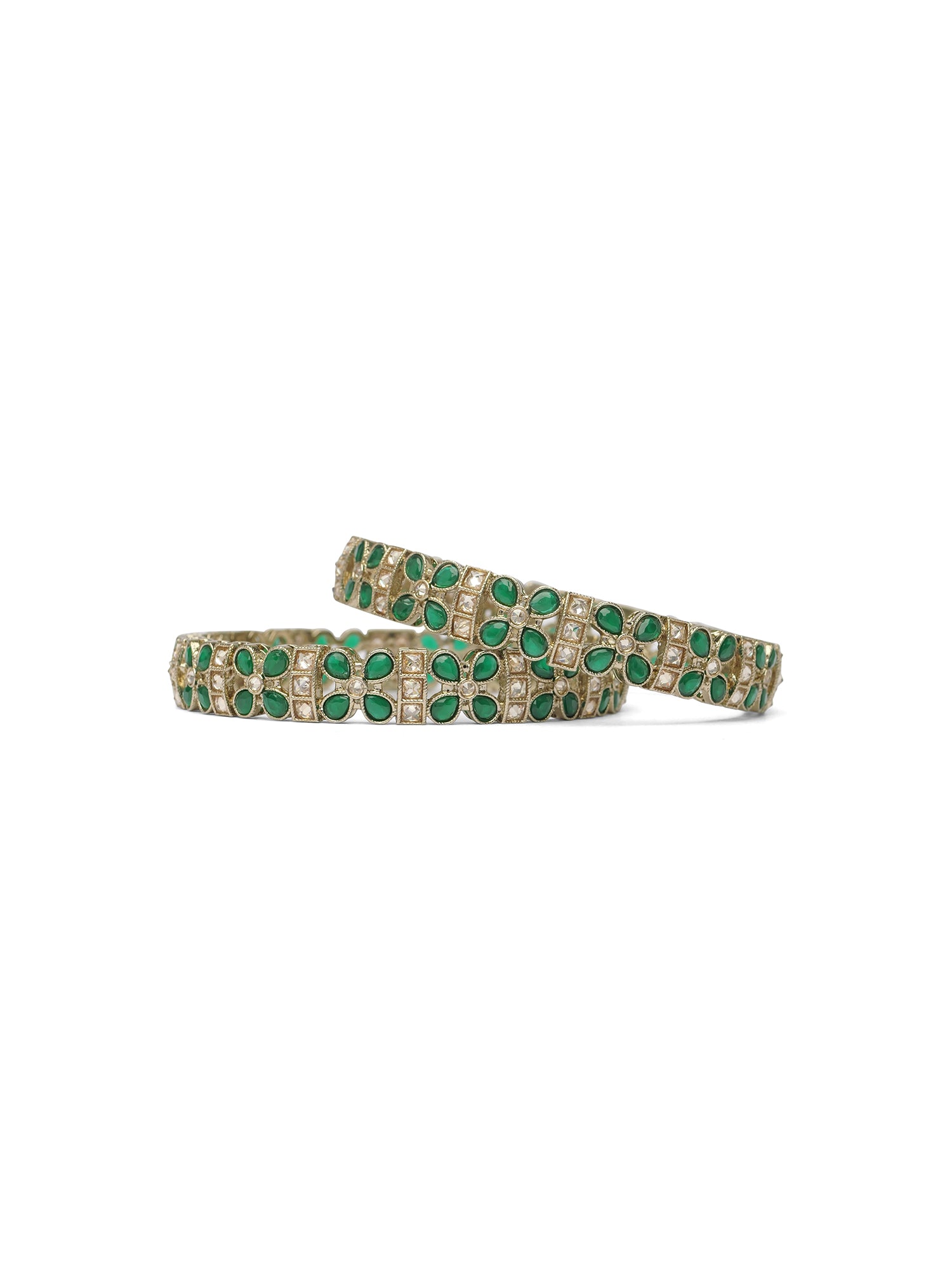Sonara Kada Bangles in Green
