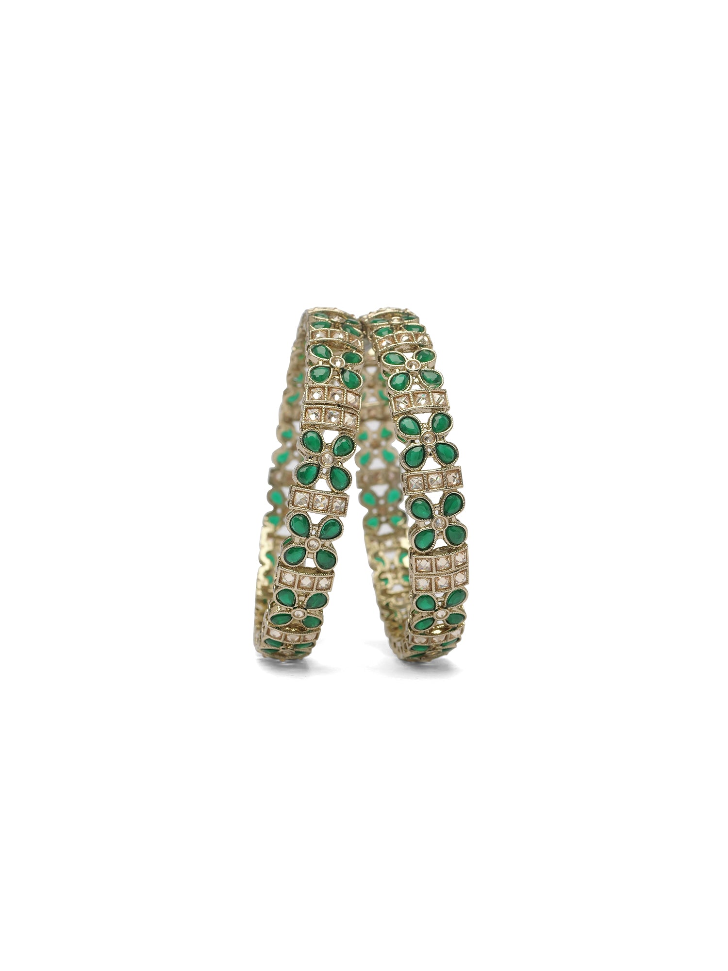 Sonara Kada Bangles in Green