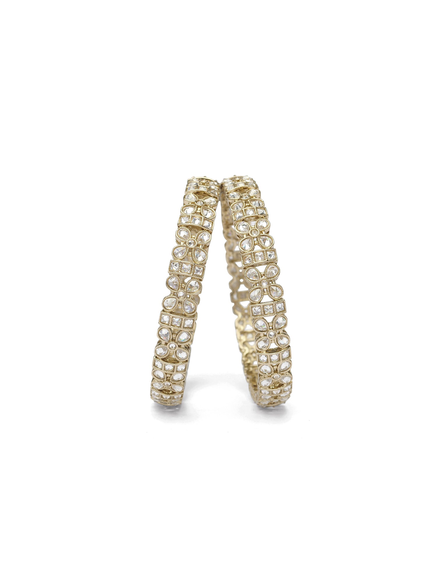 Sonara Kada Bangles in White