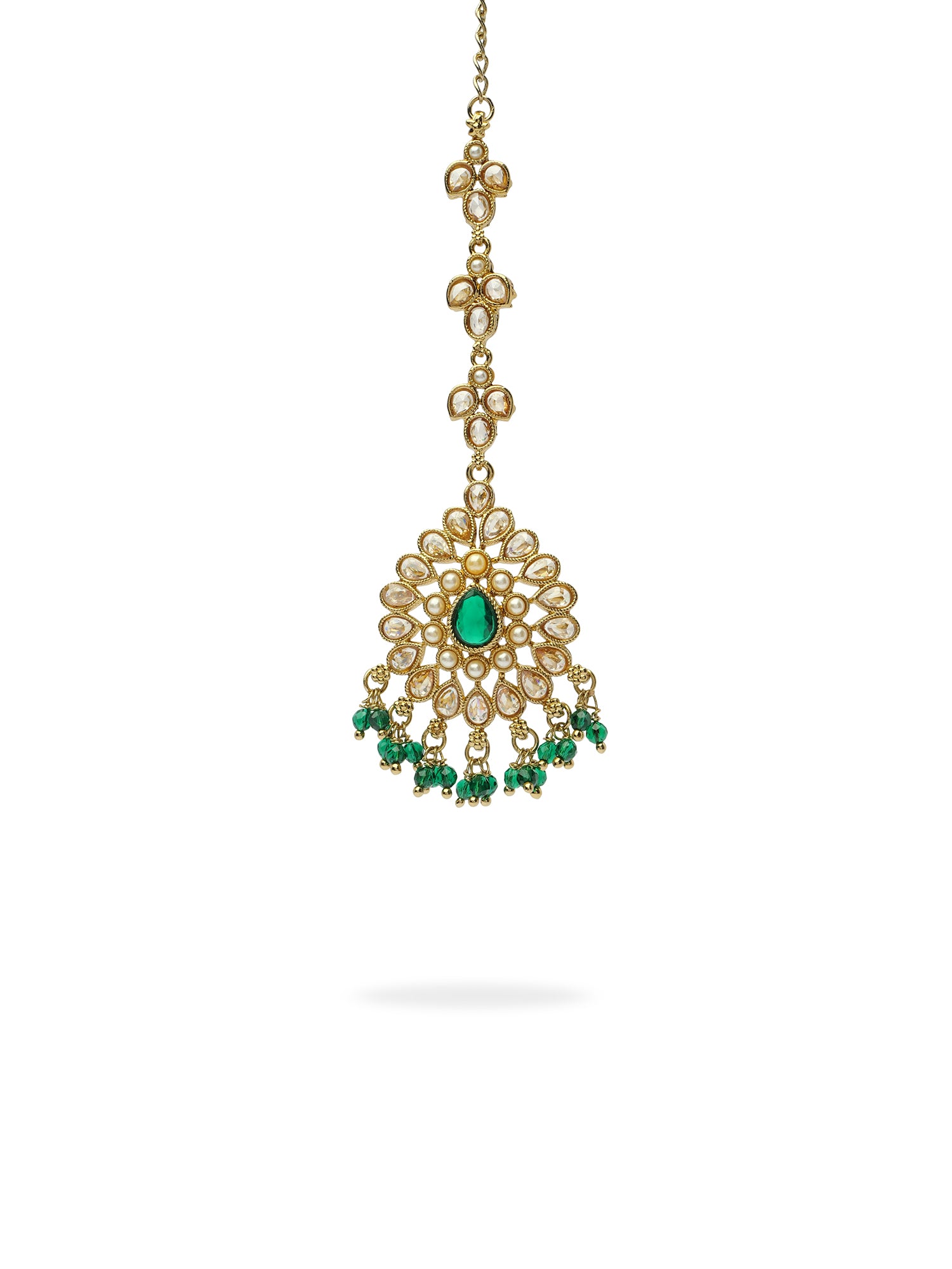 Soraya Maang Tikka in Green