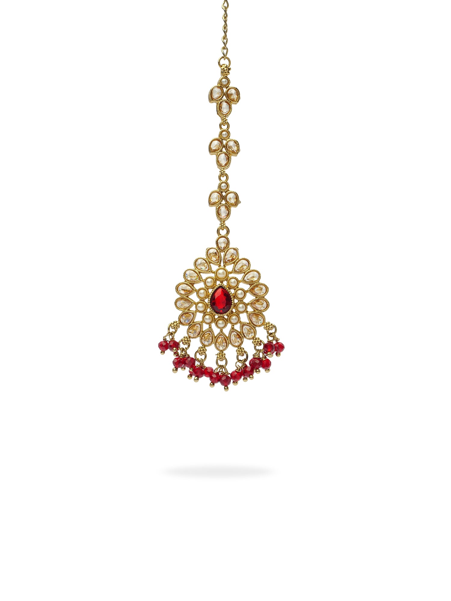 Soraya Maang Tikka in Maroon