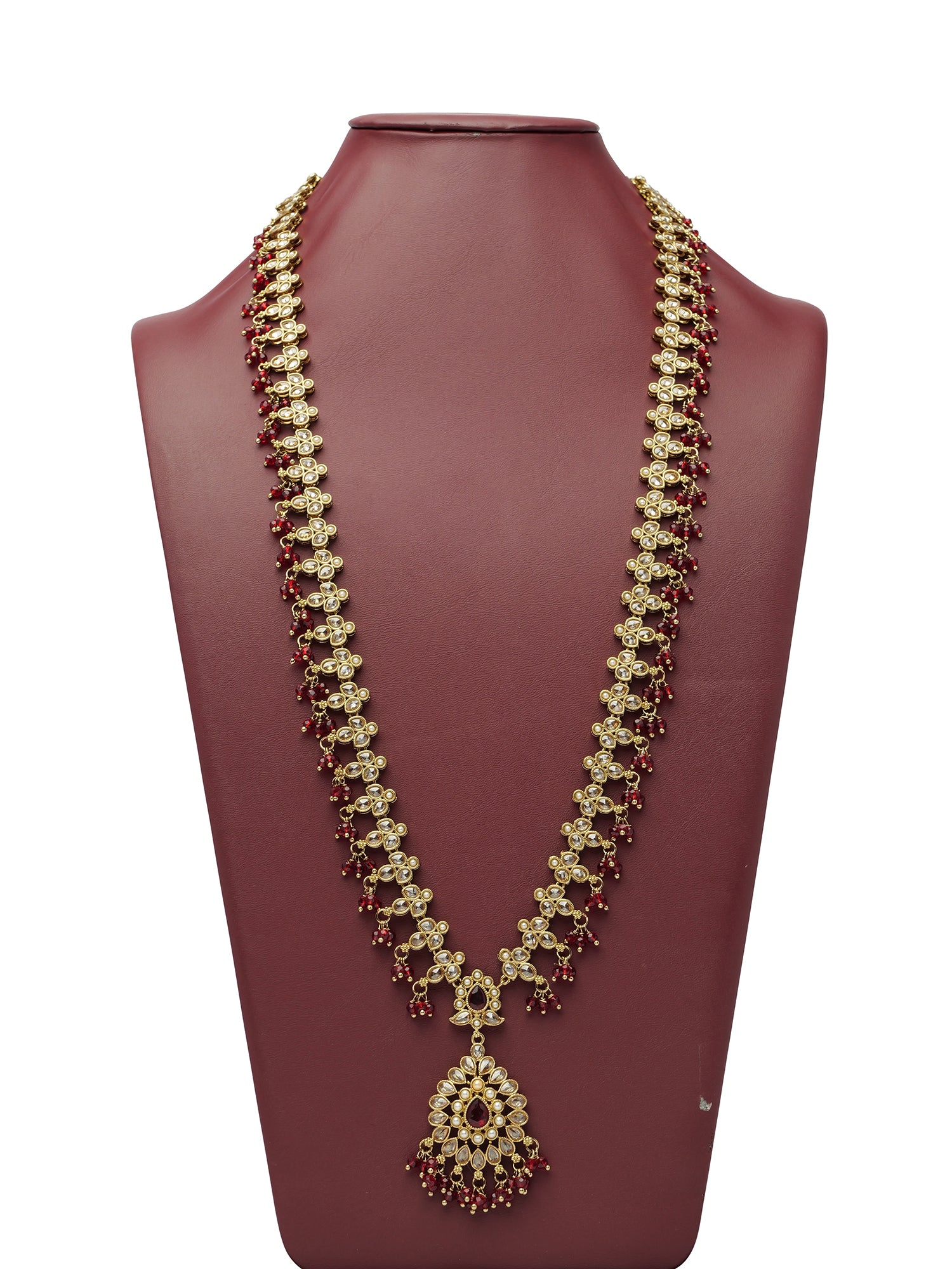 Soraya Rani Haar in Maroon and Antique Gold