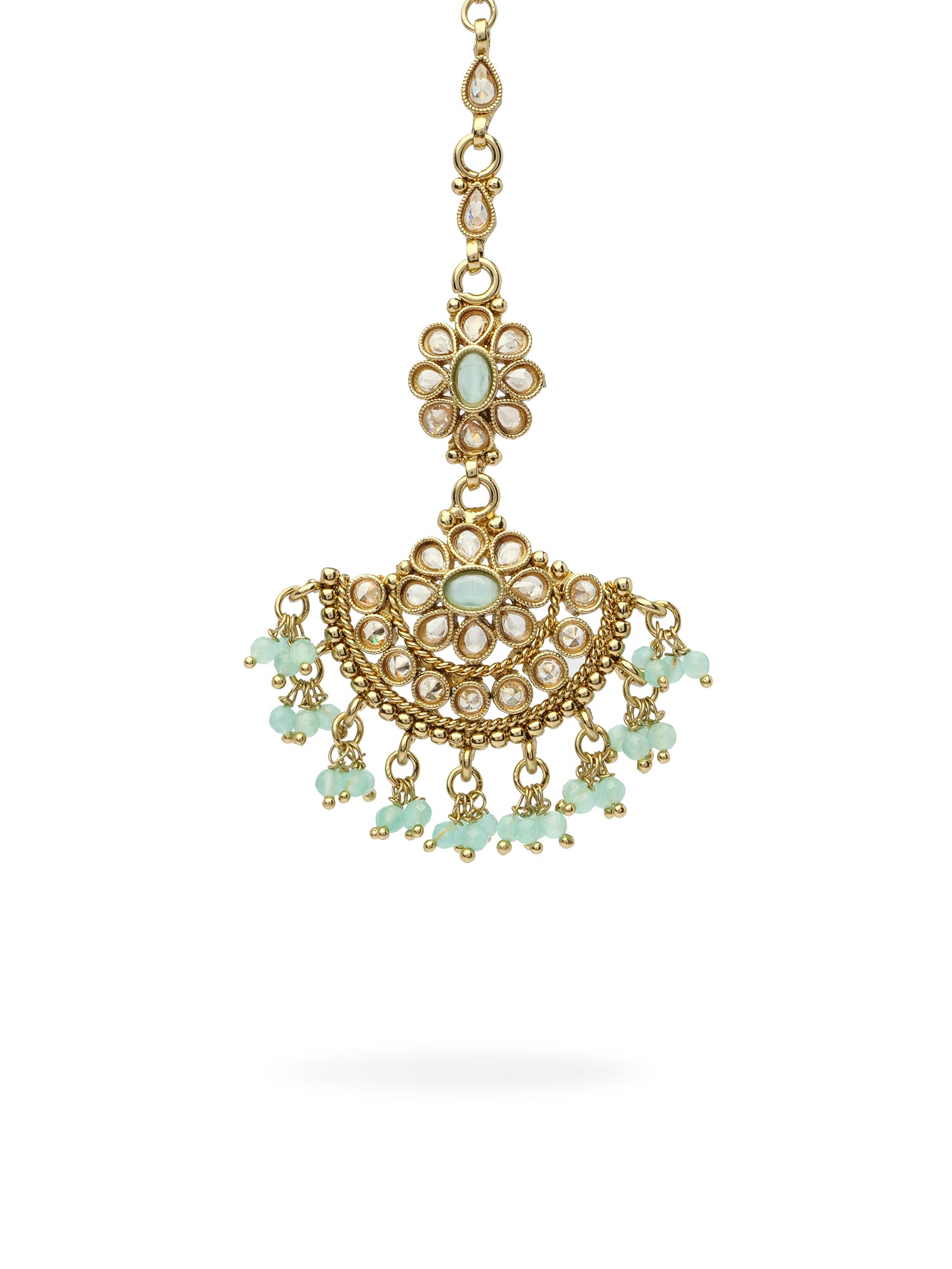 Suhana Maang Tikka in Light Blue