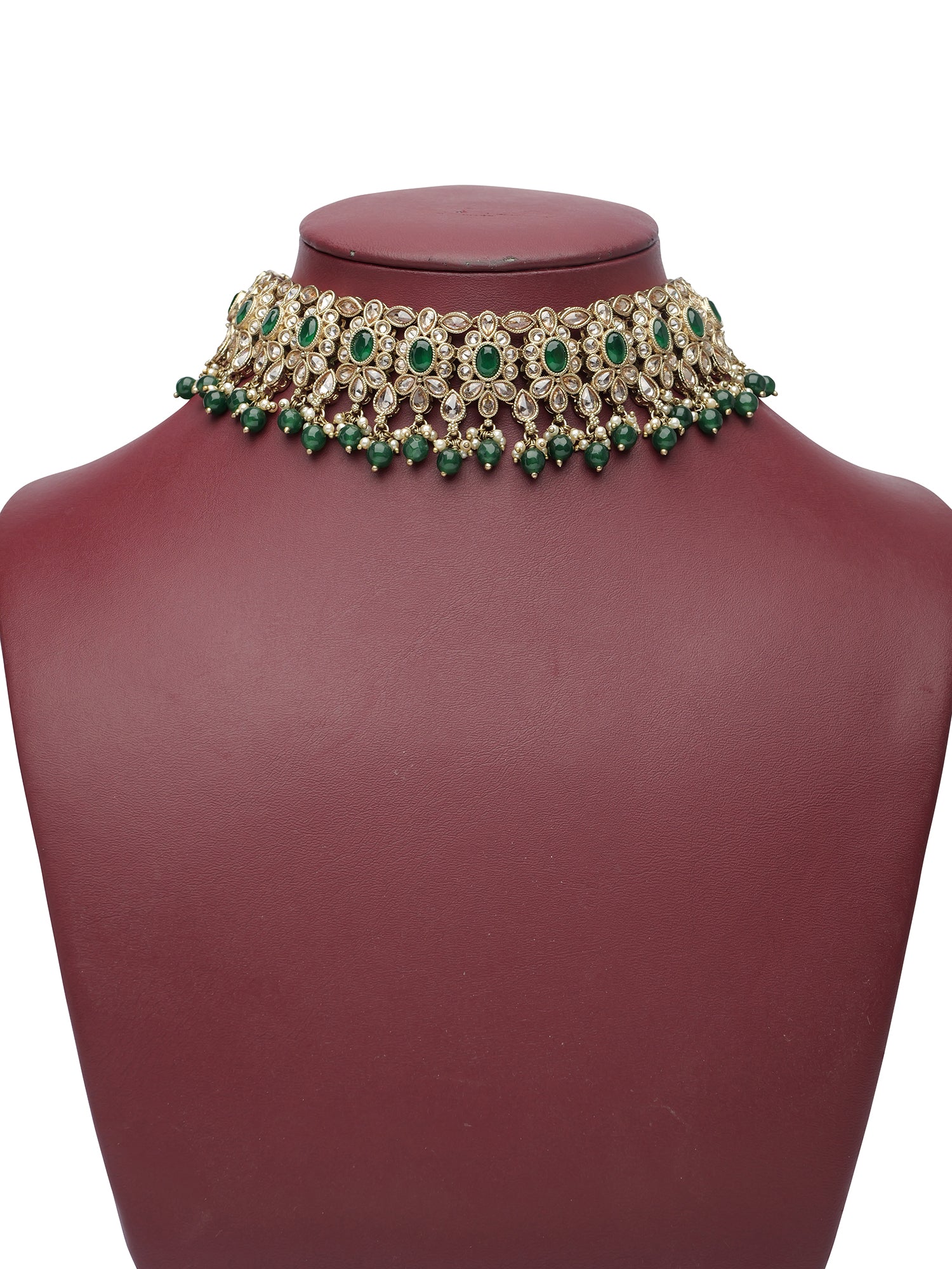 Suhani Necklace Set in Green
