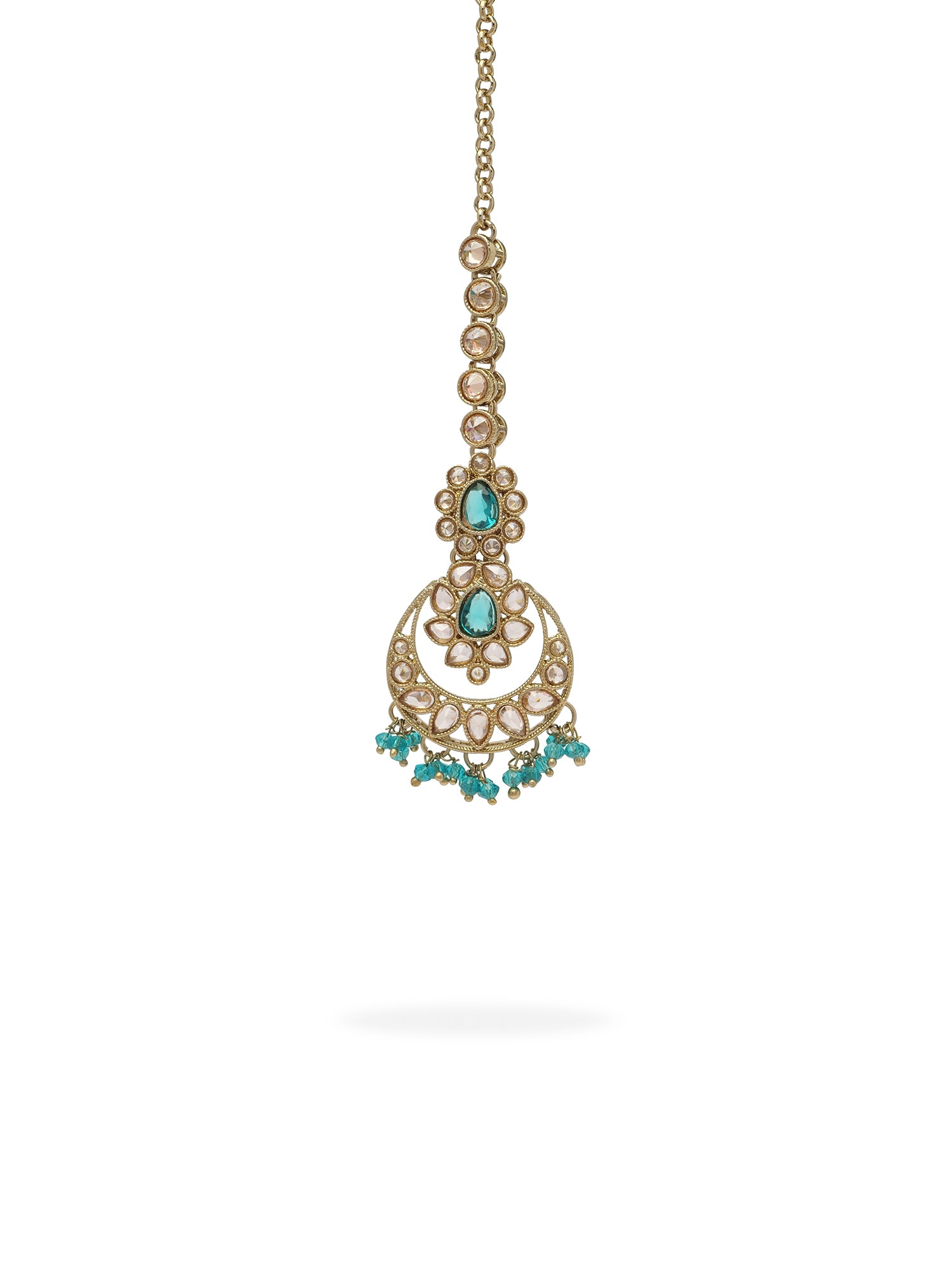 Sukhmani Cluster Necklace Set in Jade