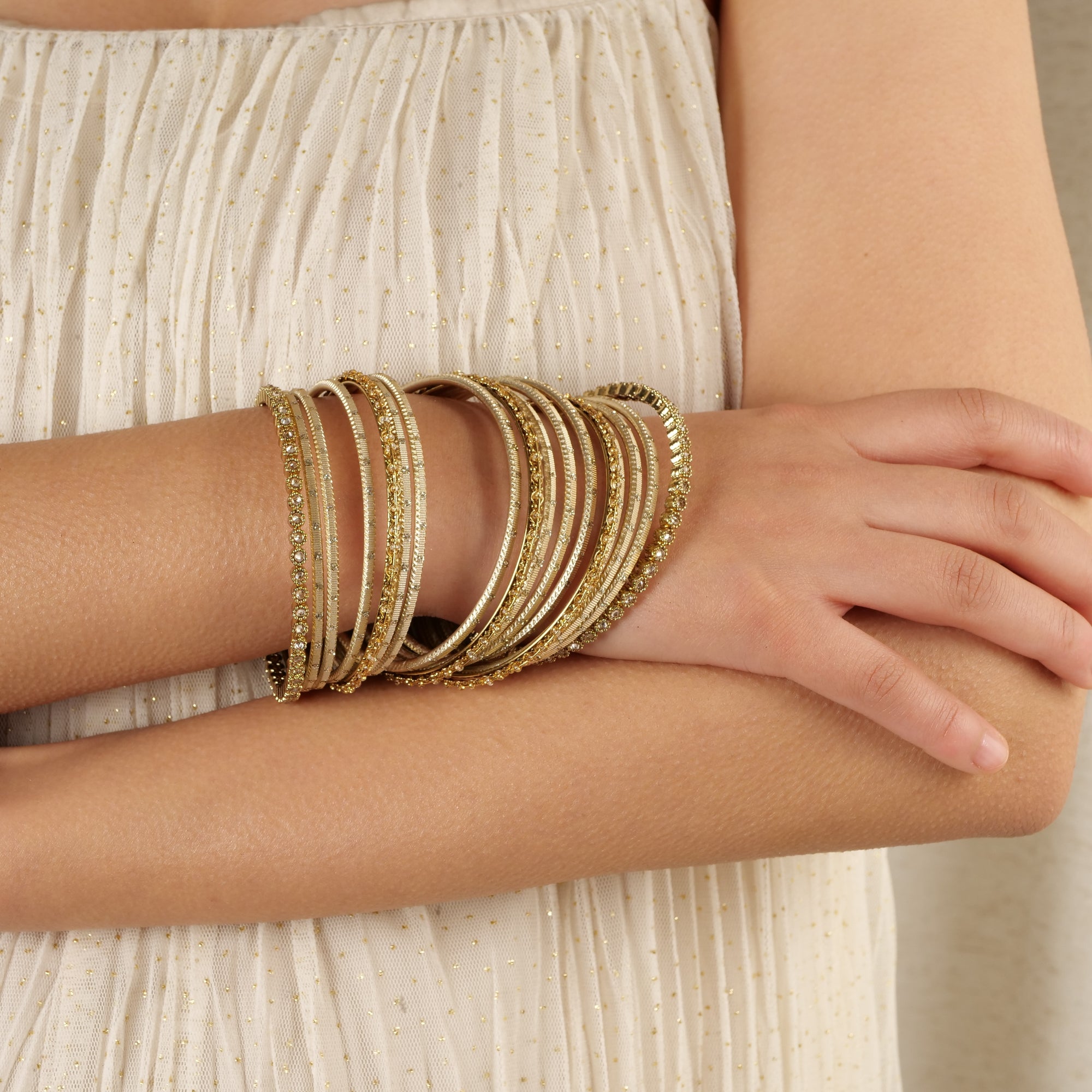 Timeless Antique Gold Bangle Set