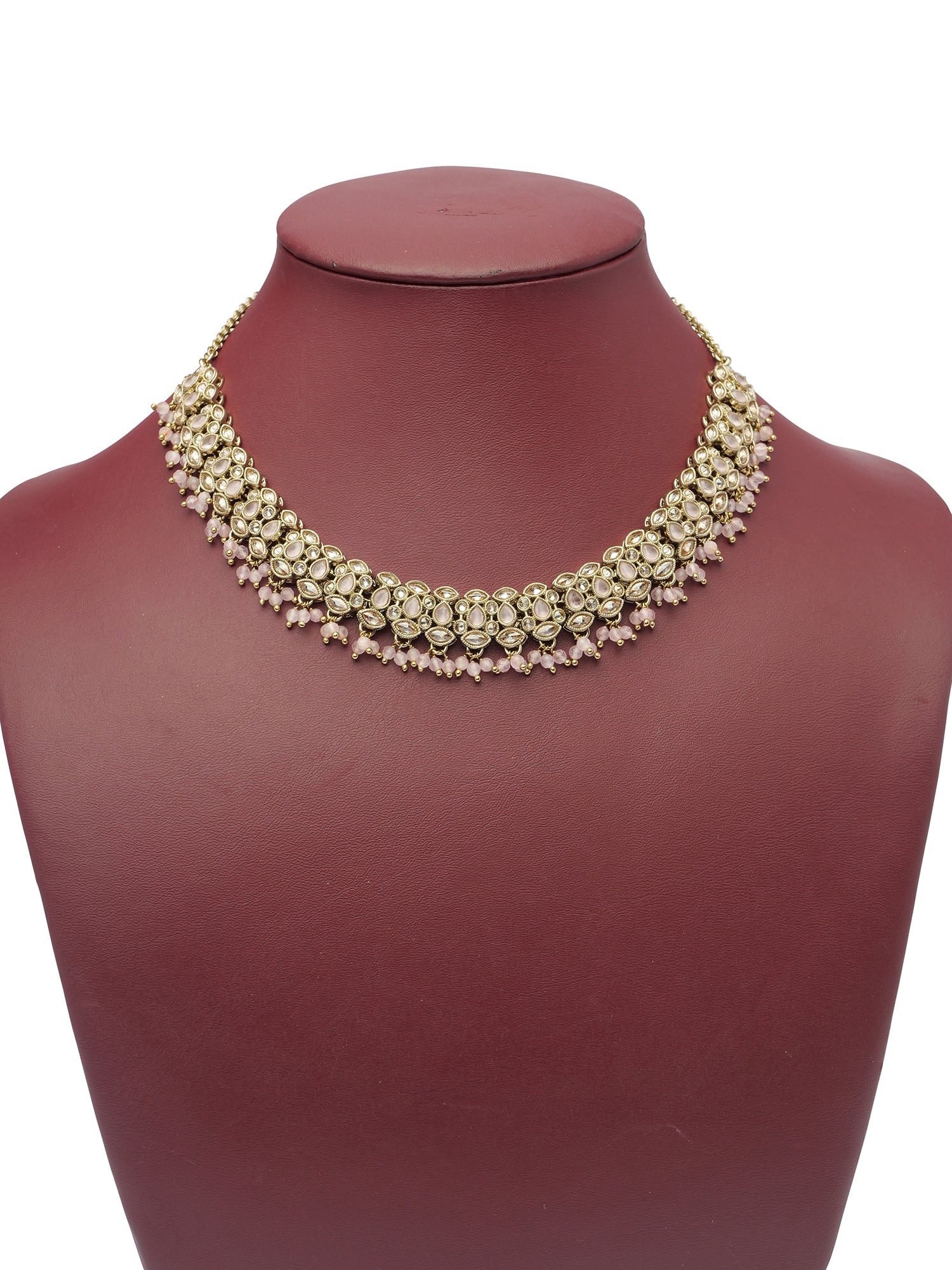 Tamira Necklace Set in Light Pink