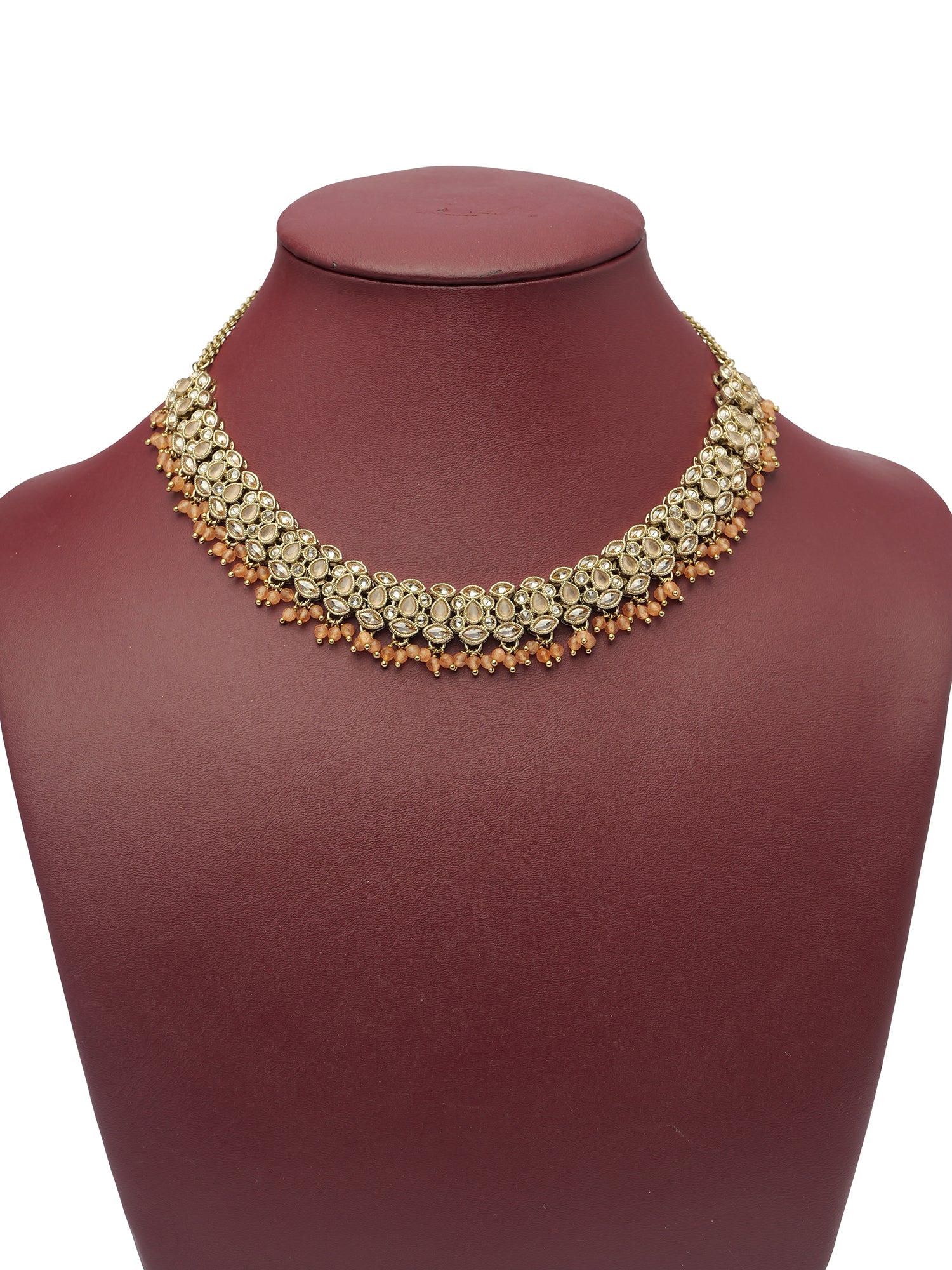 Tamira Necklace Set in Peach