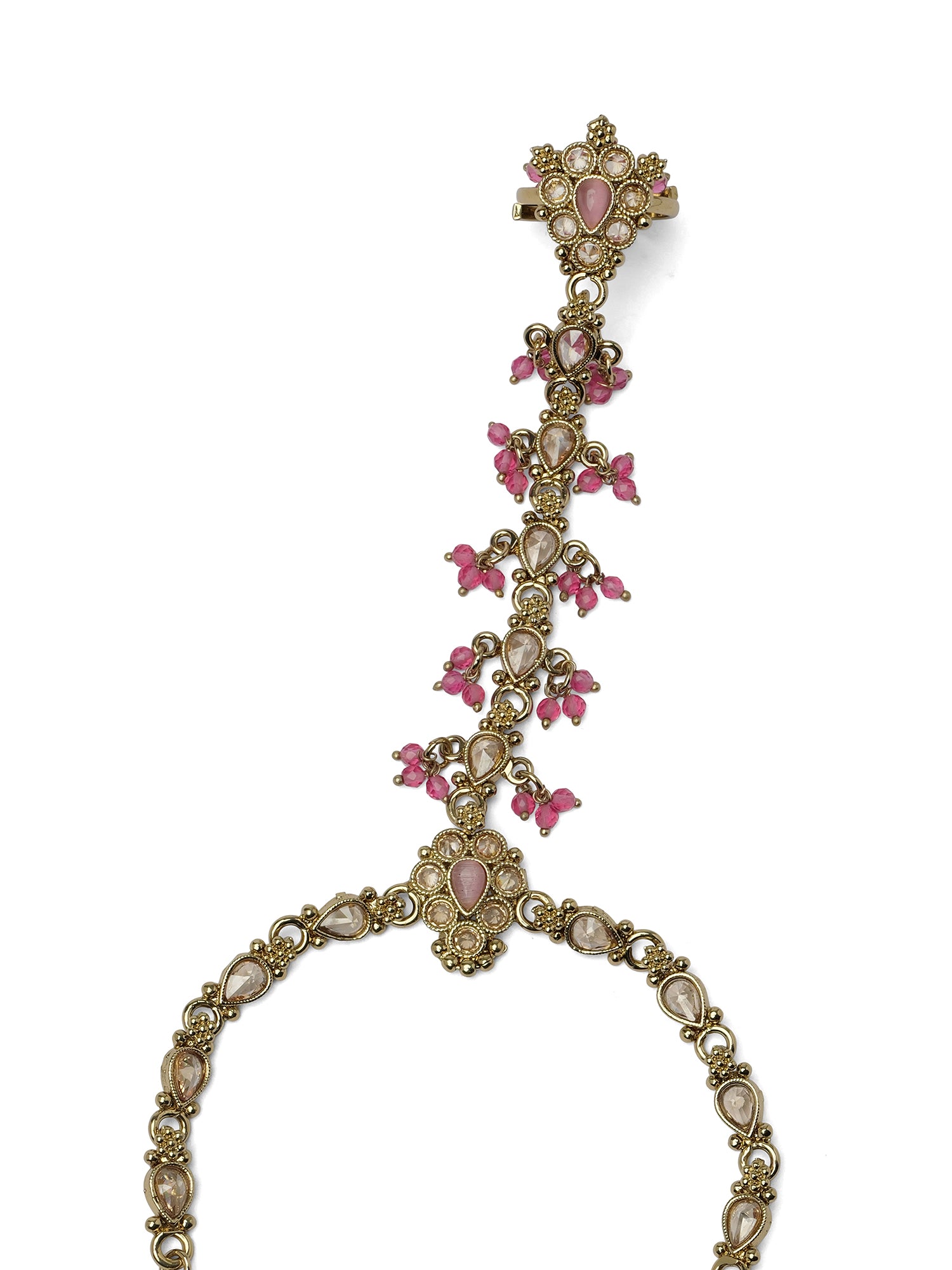 Tanvi Hand Chain in Pink