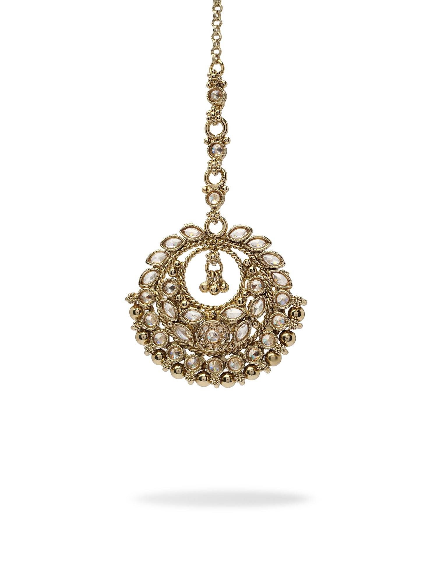 Tara Maang Tikka in Antique Gold