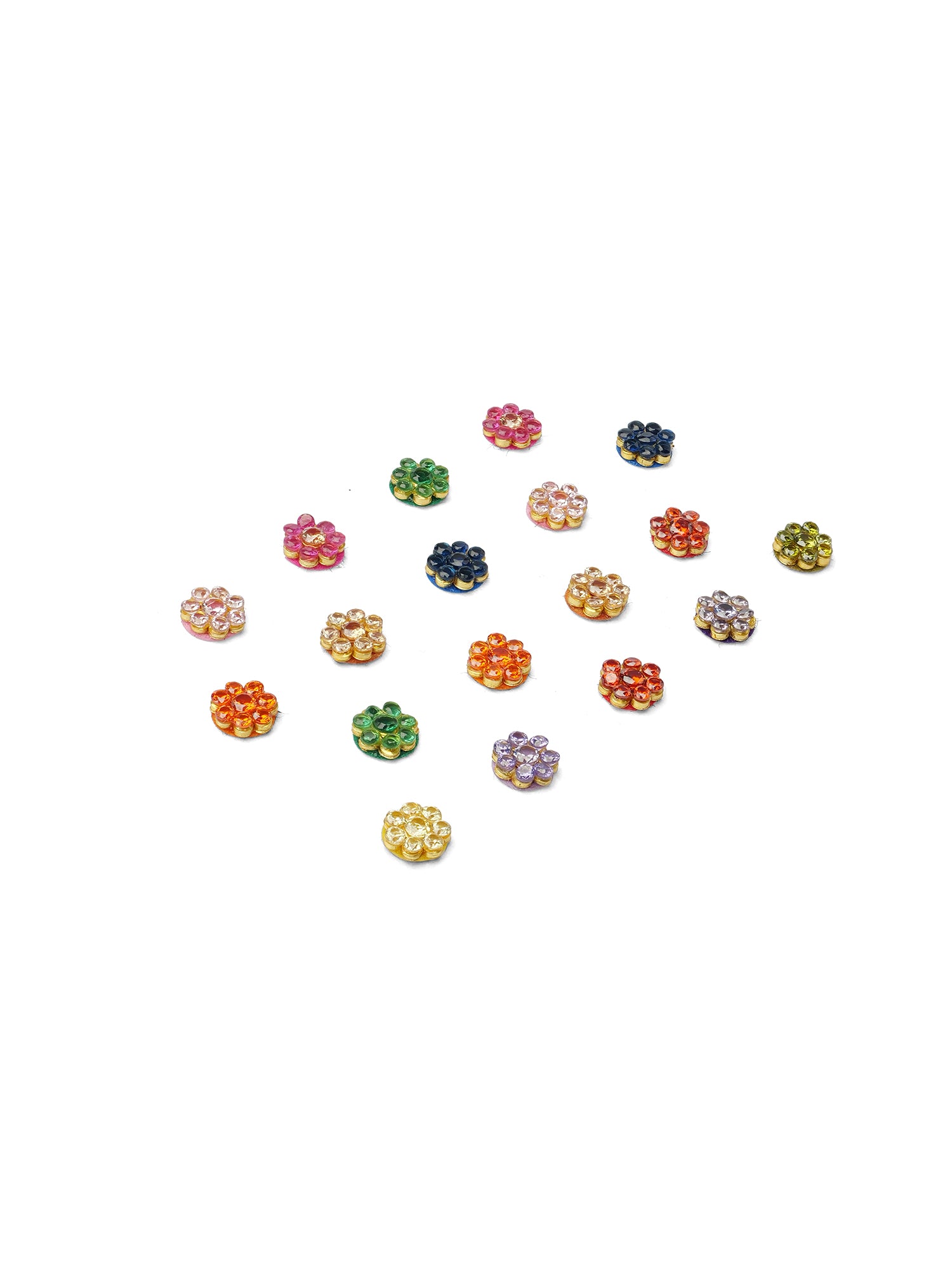 Tiana Round Colourful Bindis