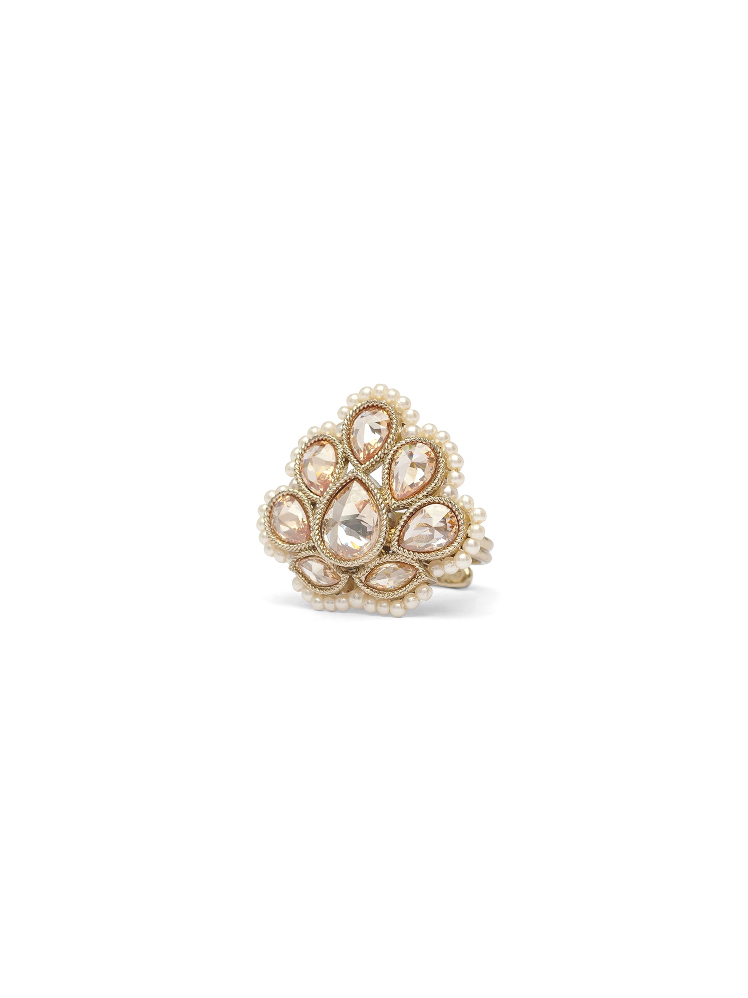 Utsav Pearl Ring in Champagne