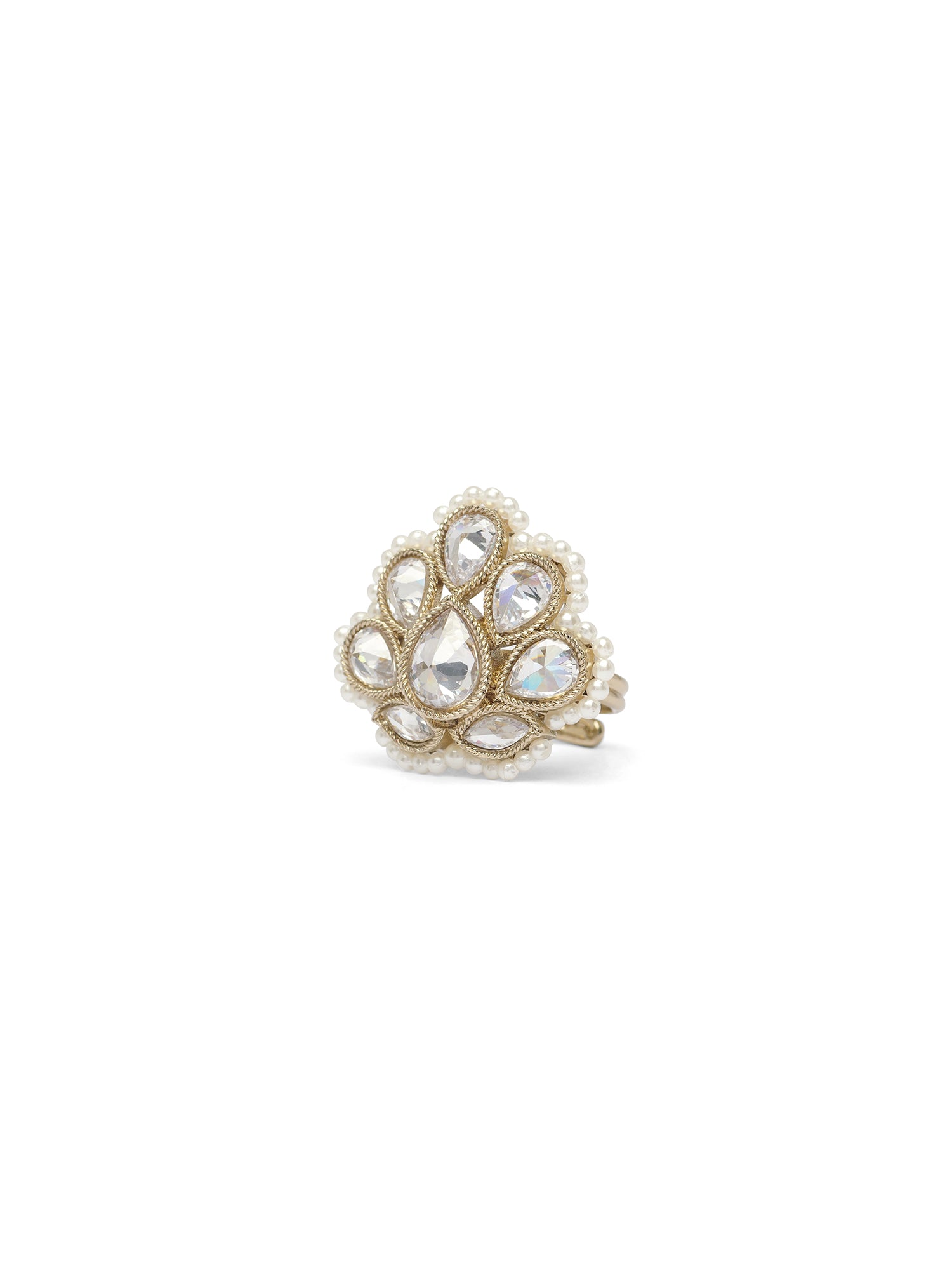 Utsav Pearl Ring in White