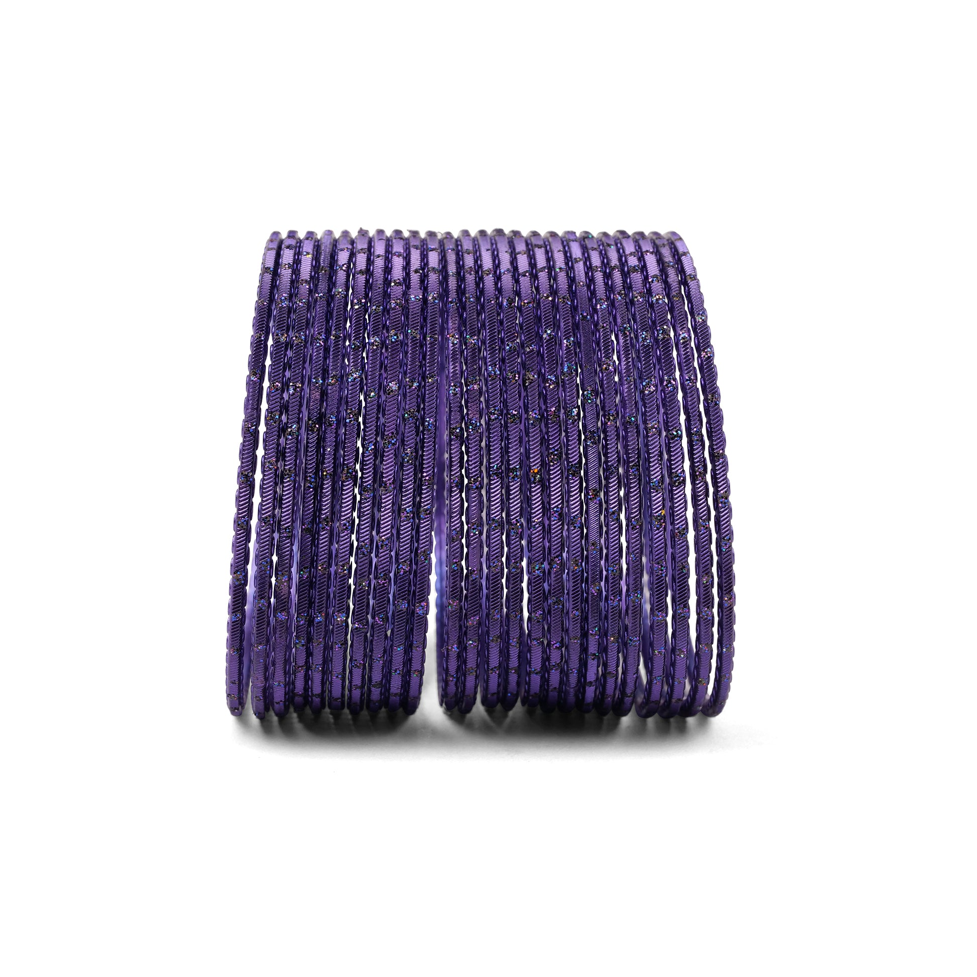 Violet Glitter Bangles