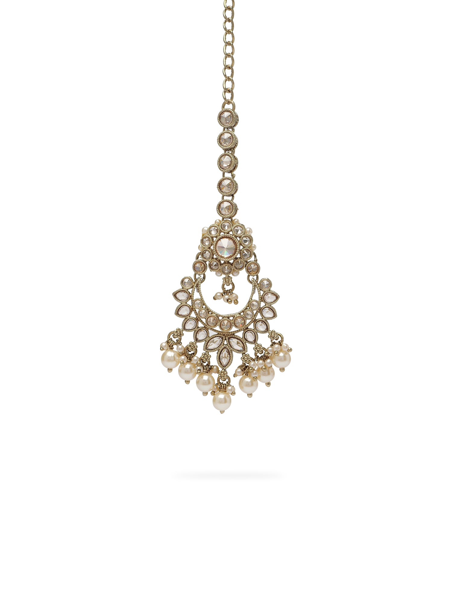 Vaishali Necklace Set in Champagne