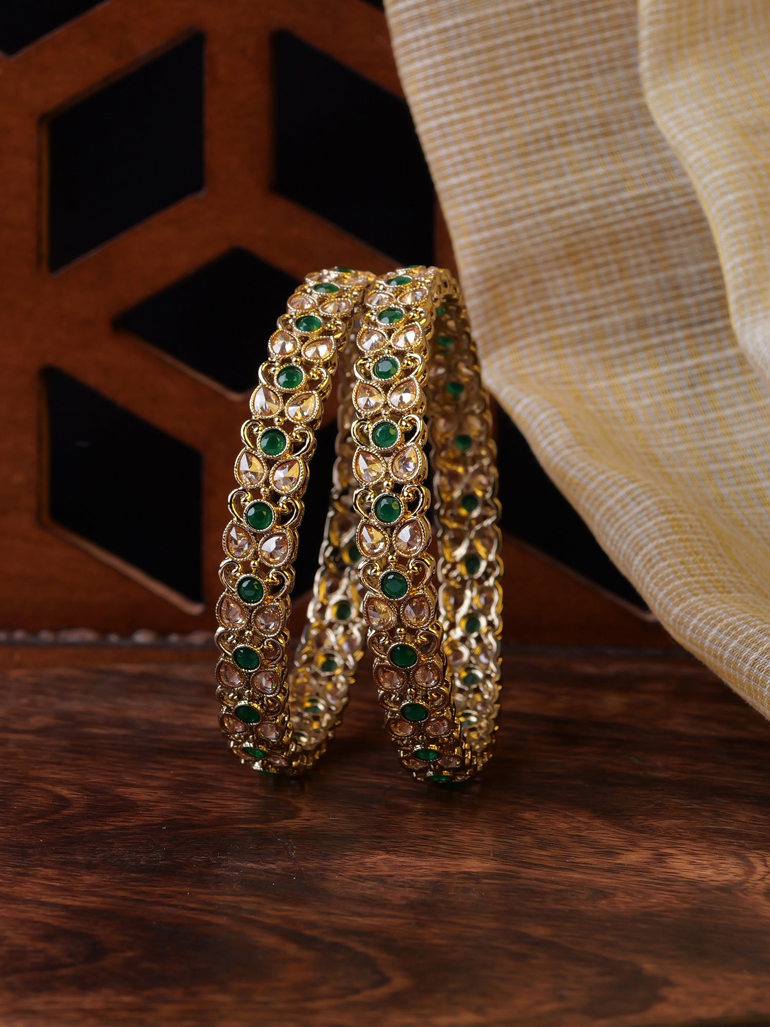 Vanya Kada Bangles in Green