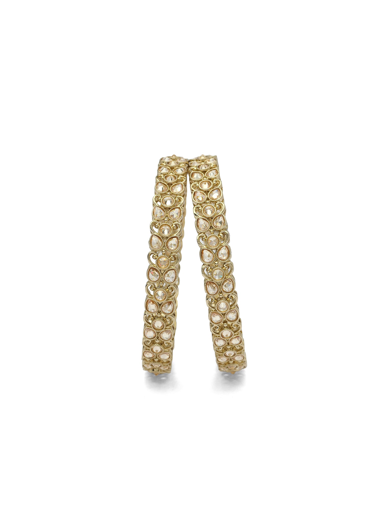 Vanya Kada Bangles in Champagne