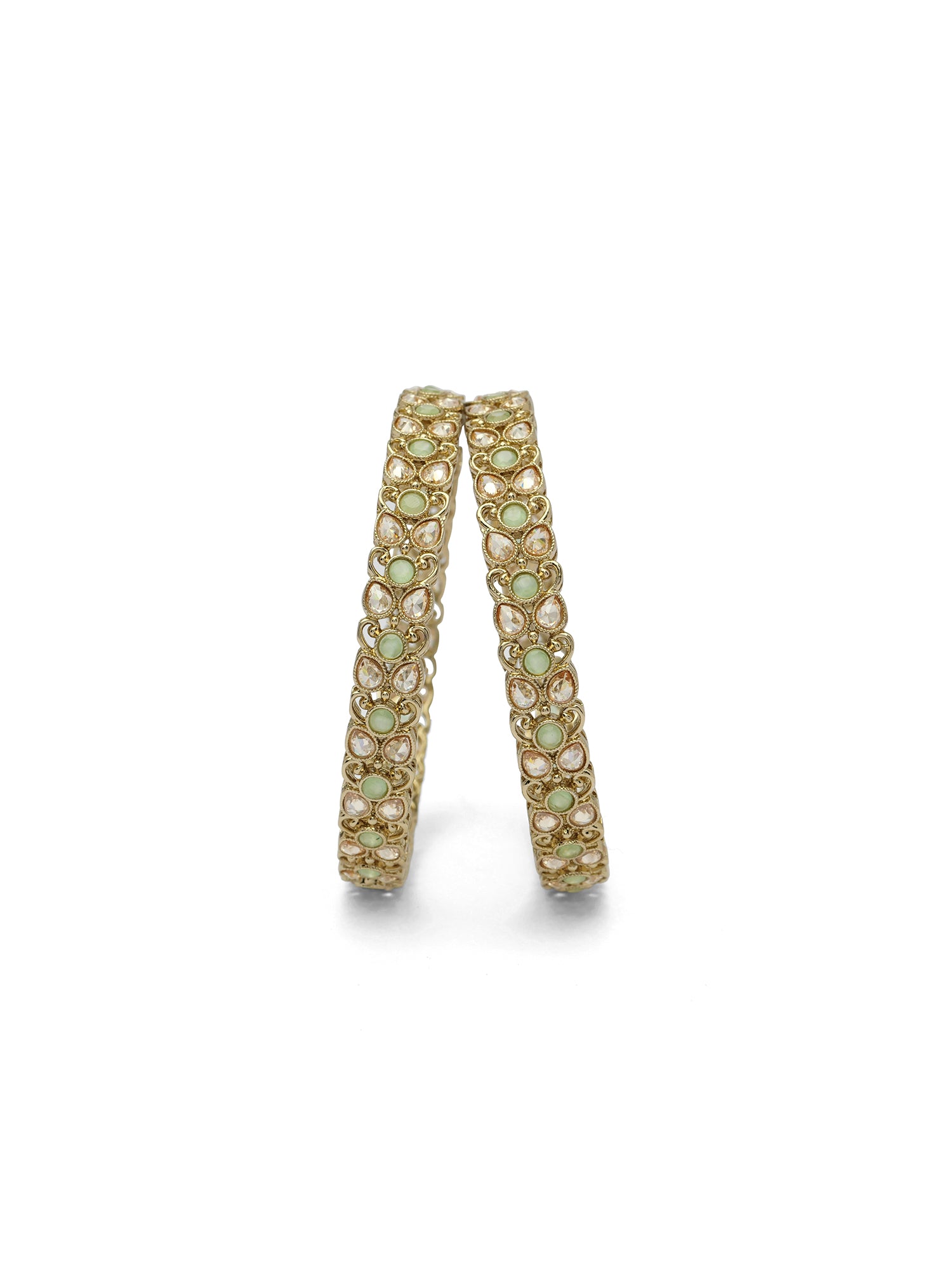 Vanya Kada Bangles in Mint