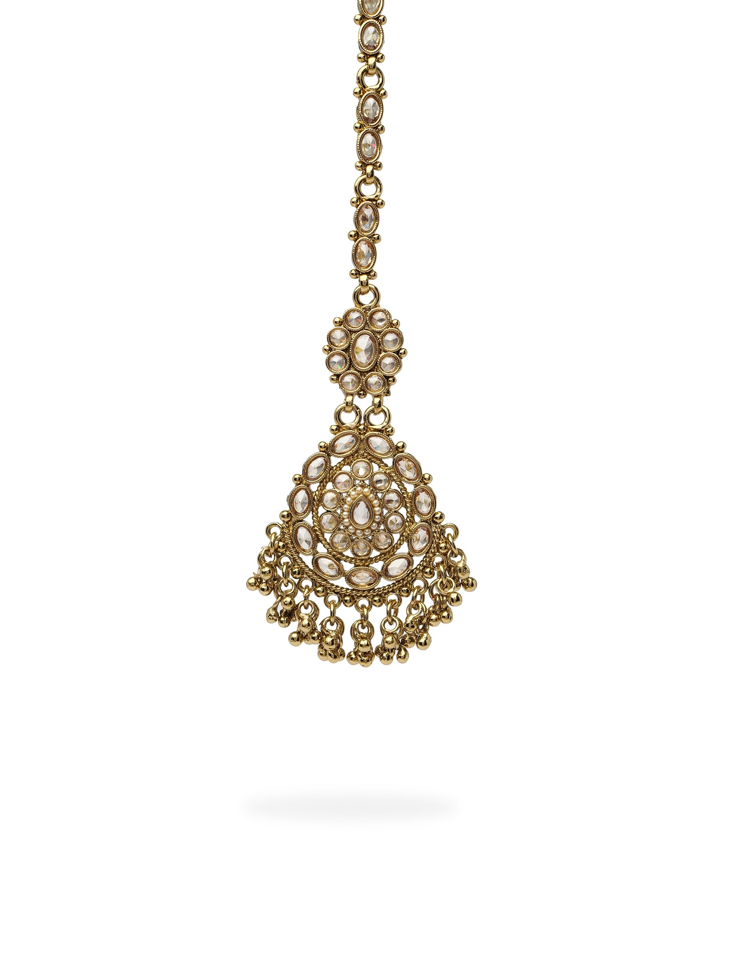 Veera Maang Tikka in Antique Gold